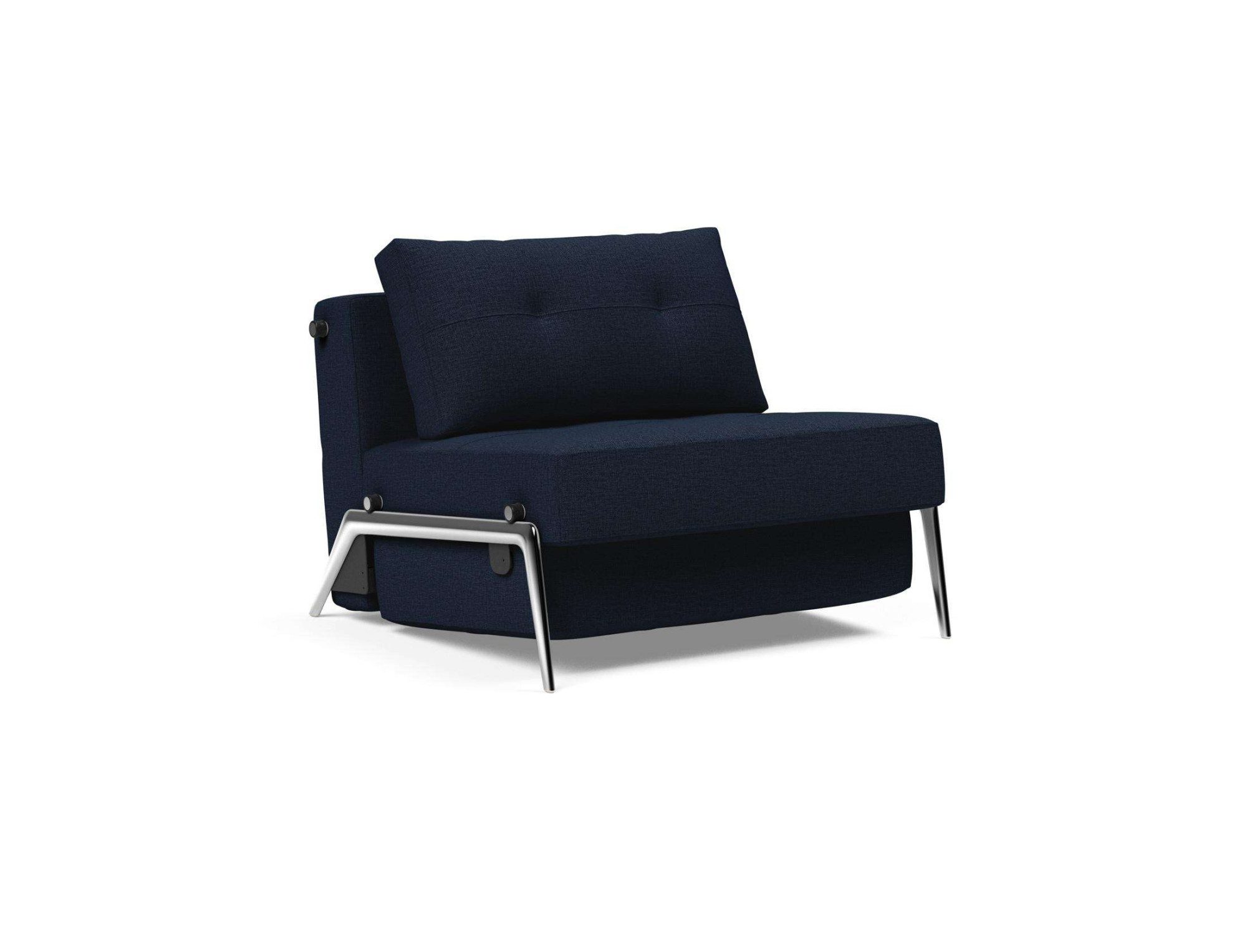 INNOVATION LIVING ™ Sessel CUBED Schlafsessel Füße chrom glänzend, Breite 95cm