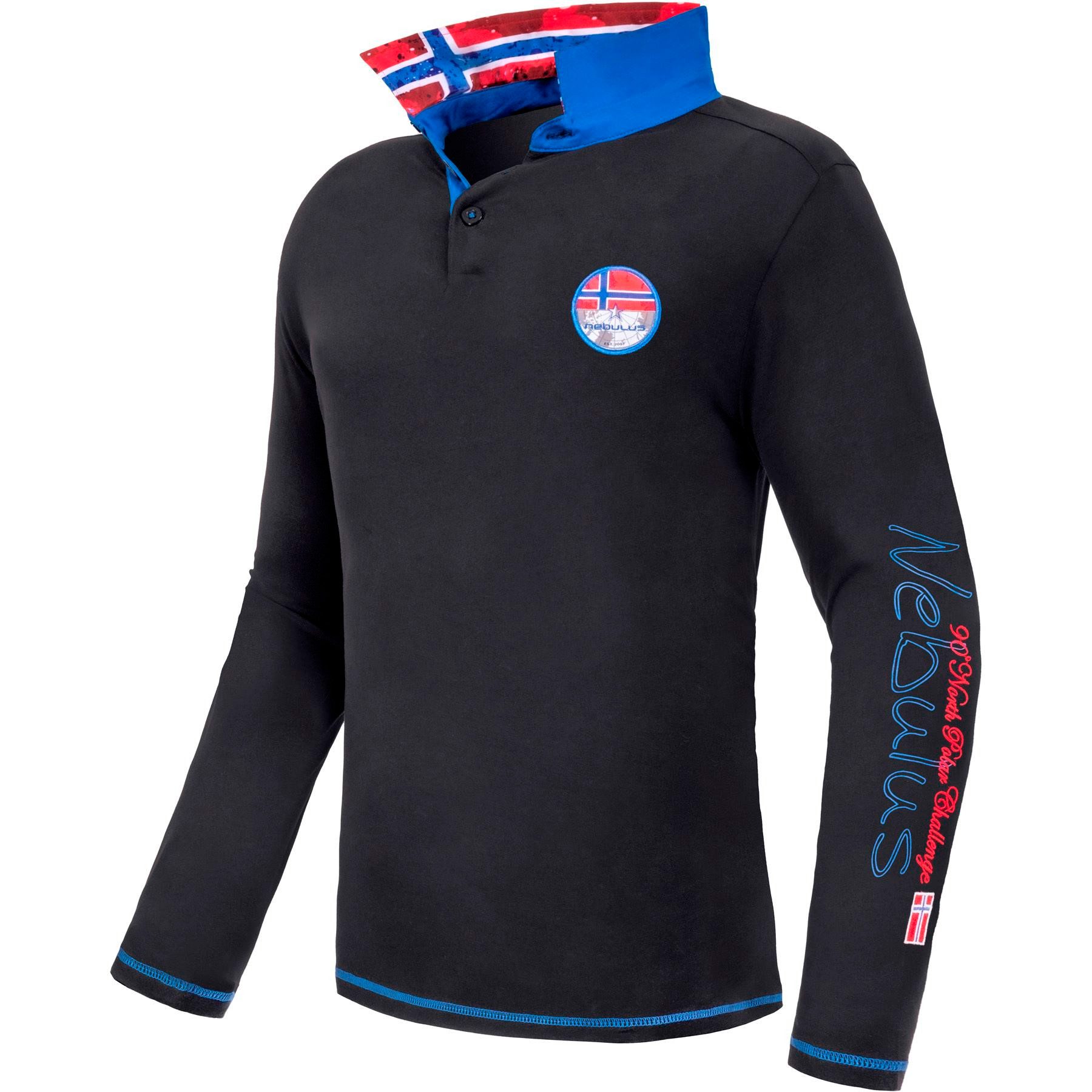 Nebulus Poloshirt SECOND, P6890 - Herren, schwarz, L