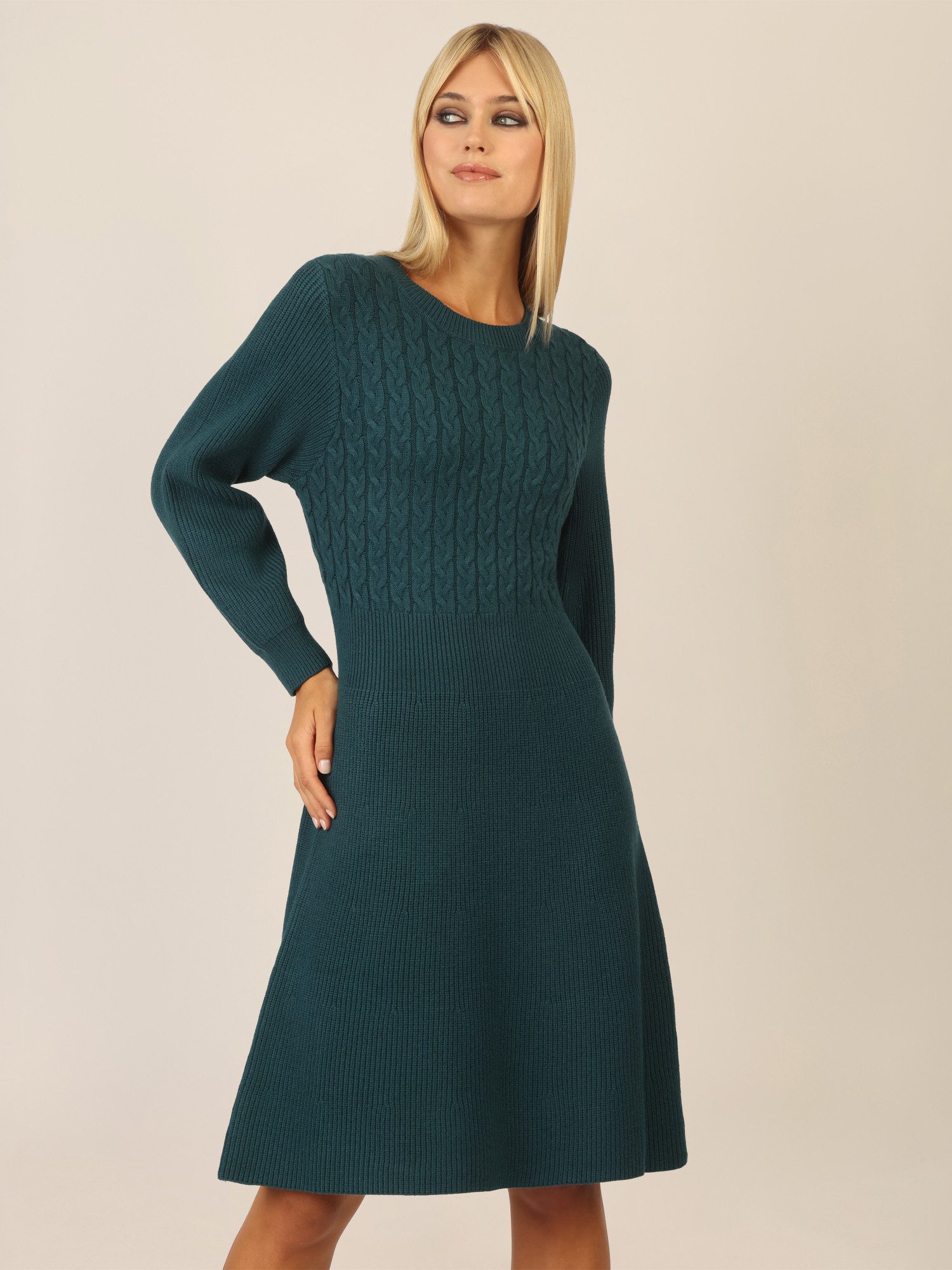 Apart Strickkleid mit Zopfmuster günstig online kaufen