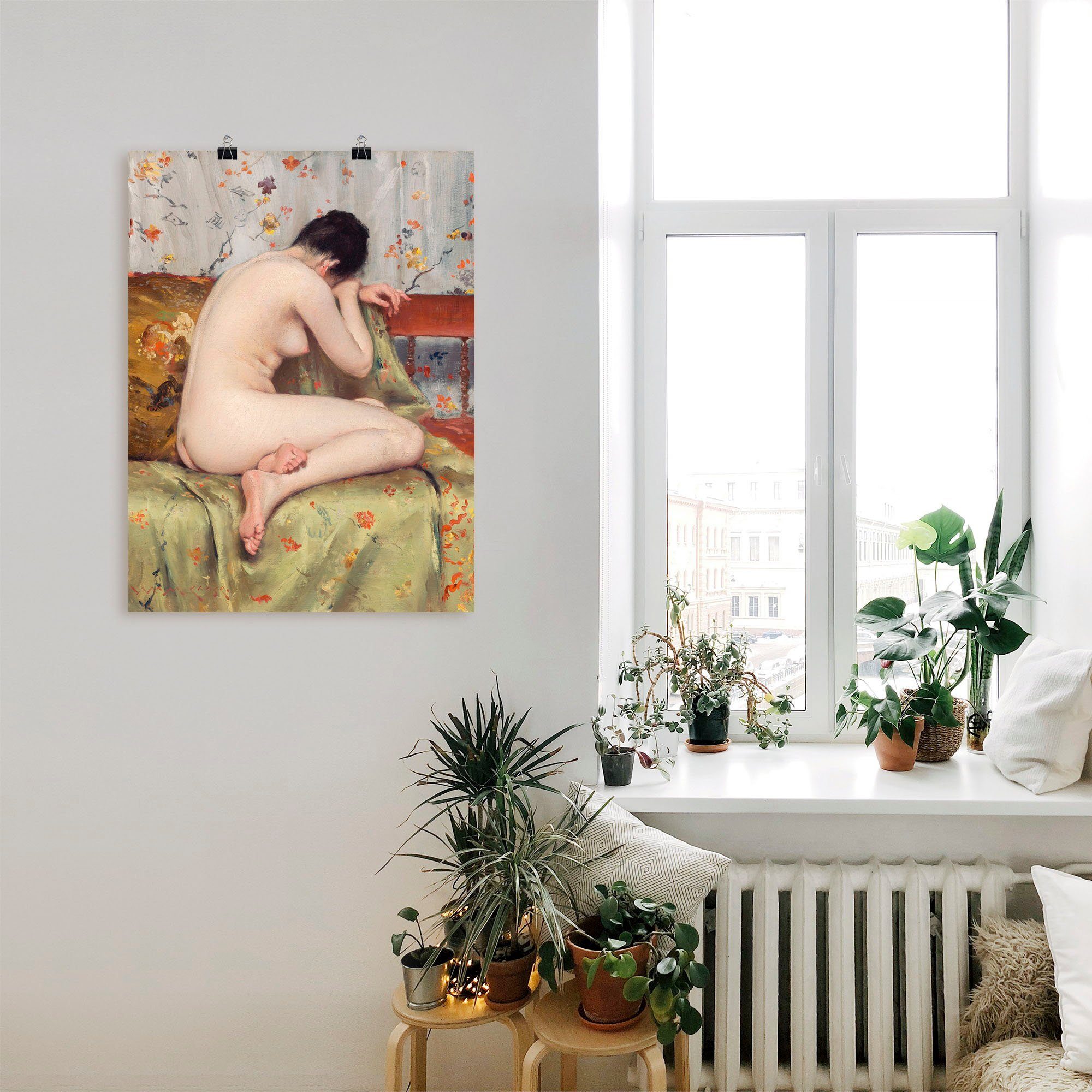 Artland Wandbild Moderne Magdalena, Erotische St), in Poster Alubild, Bilder Wandaufkleber als oder Größen Leinwandbild, versch. (1