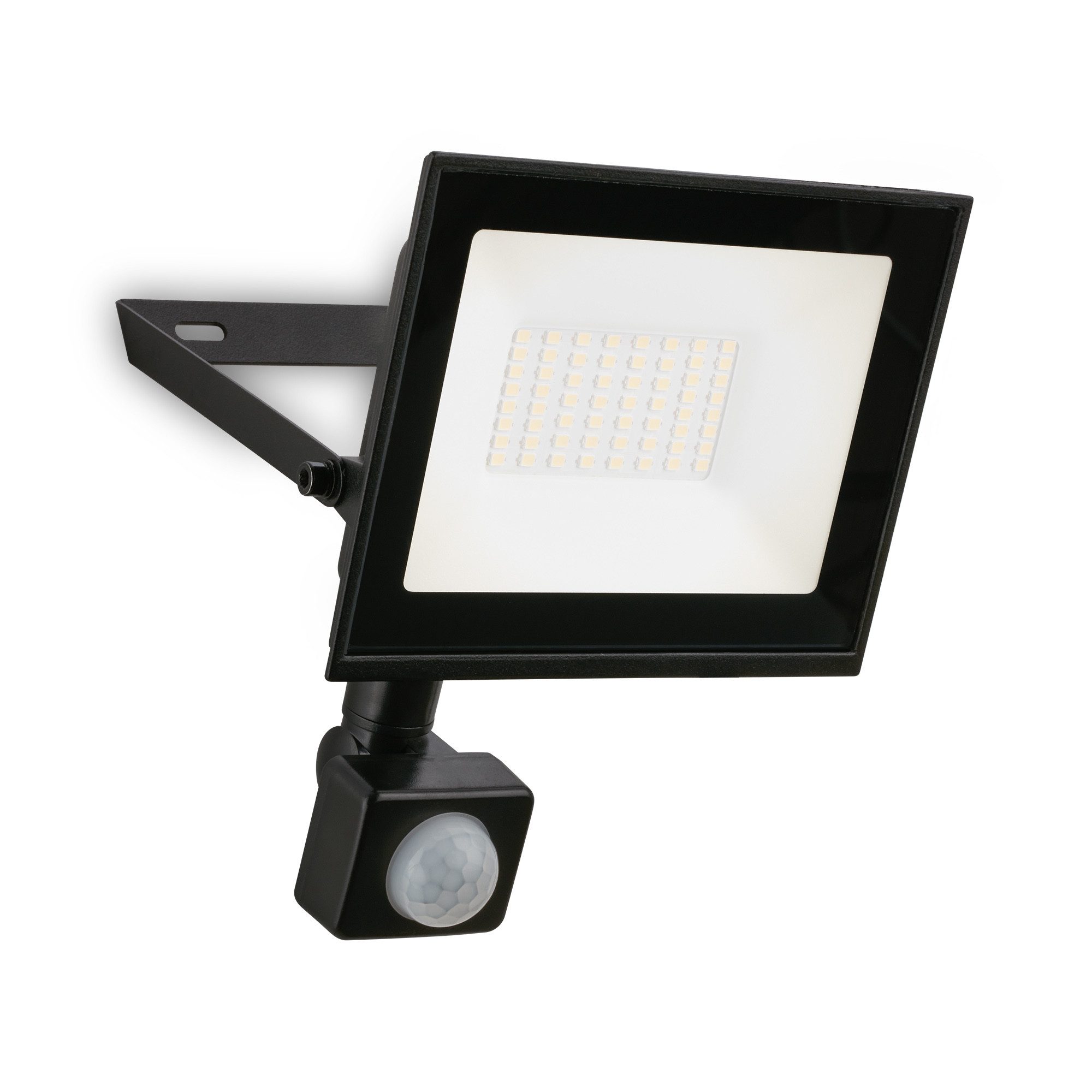 Briloner Leuchten Flutlichtstrahler LED Wandleuchte Außen Bewegungsmelder Wandstrahler Garten Eingang, mit Bewegungsmelder, LED fest integriert, 4000K - Neutralweiß, Garage, Garten, Auffahrt, Hauseingang