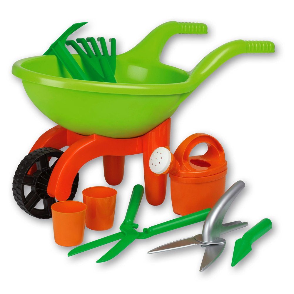 SIMBA Kinder-Rasenmäher Outdoor Schubkarre mit Gartenwerkzeug günstig online kaufen