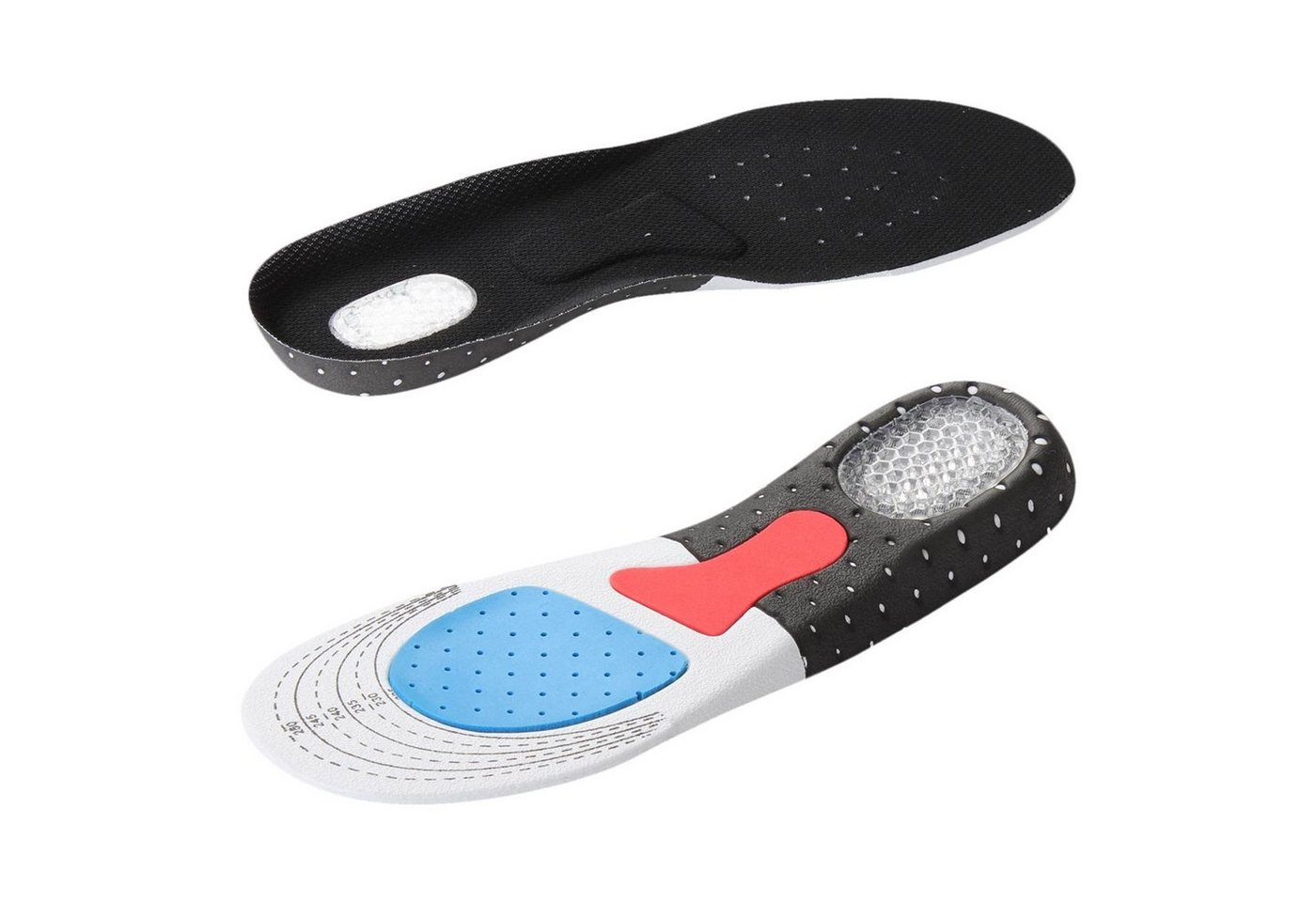 VERCO Einlegesohlen Schuh Sport Gel Einlage Größe 40 bis 45, gegen Fersensporn Orthopädische Einlage