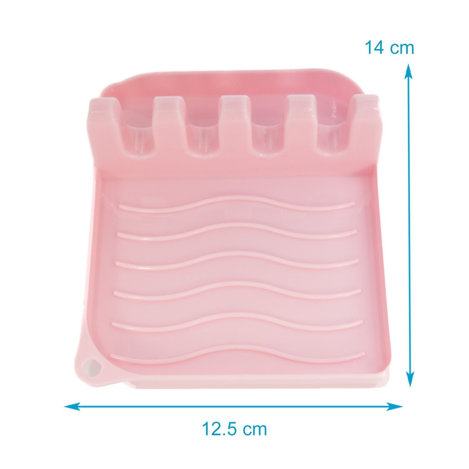 Intirilife Kochlöffelhalter, Kochlöffelablage in Rosa - 14 x 12.5 x 4.8 cm