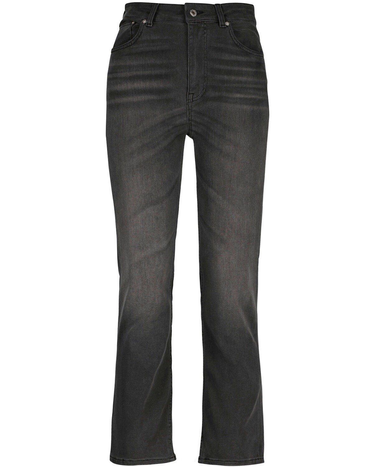 Gant 5-Pocket-Jeans Cropped Jeans Flare, Bequemer Baumwoll-Polyester-Mix