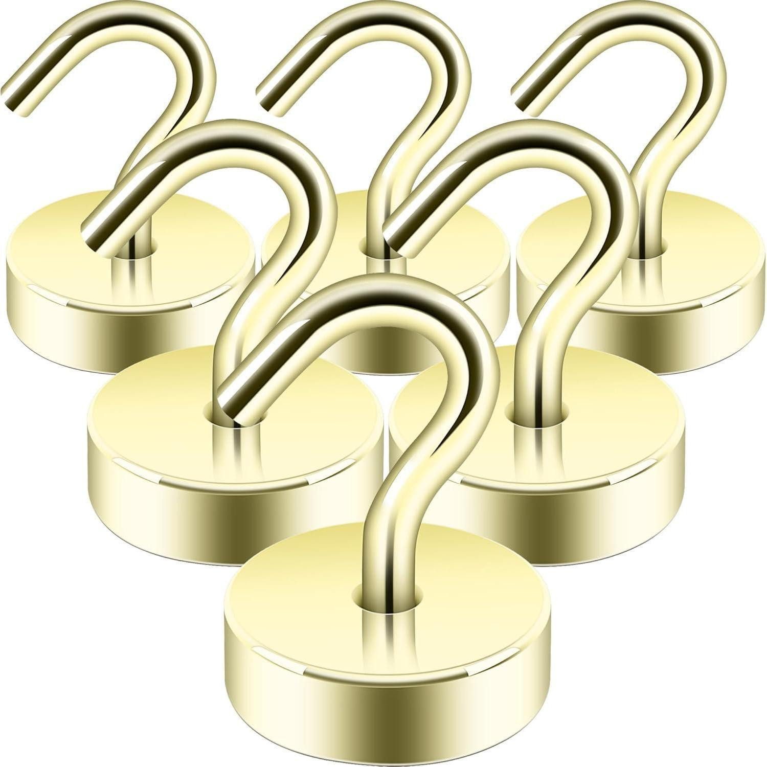 LuxusKollektion Magnethalter Magnethaken Neodym 18kg Magnetisch Werkstatt 18kg Magnethaken Gold