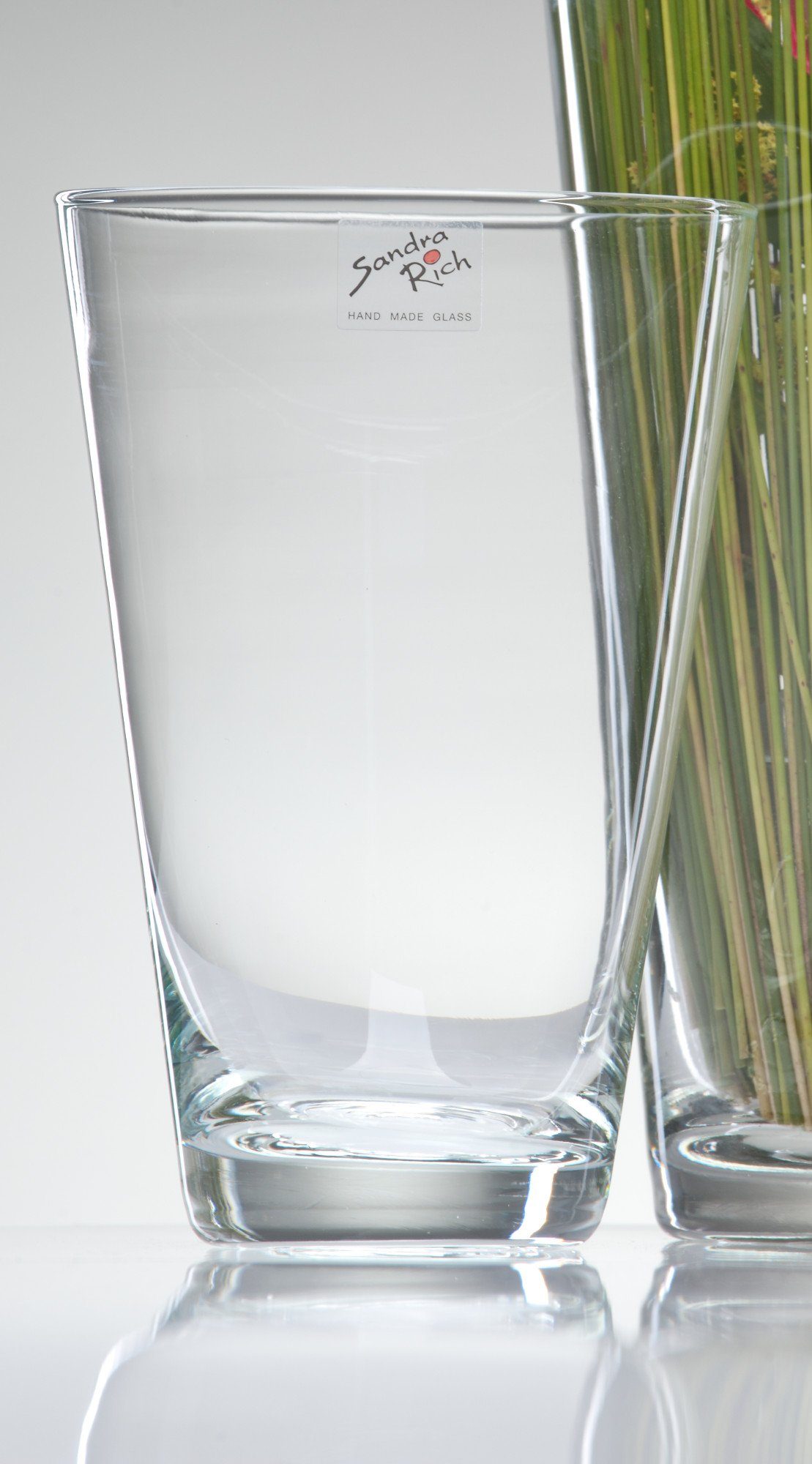 Sandra Rich Dekovase Glasvase Coni klar konisch - hot cut von Sandra Rich günstig online kaufen