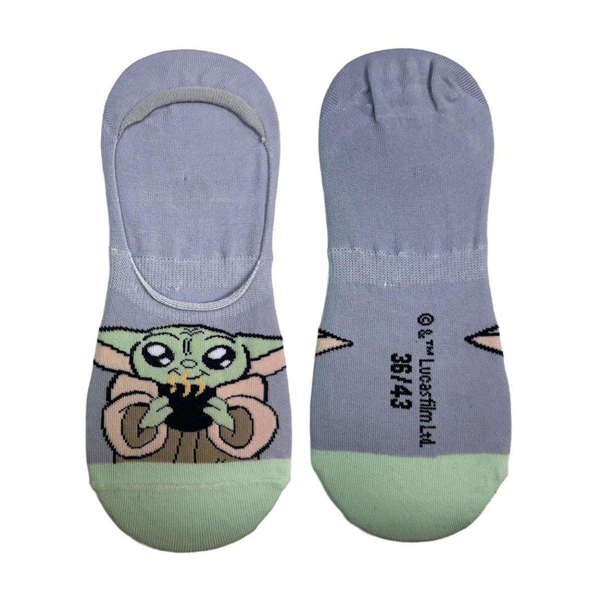 Star Wars Kurzsocken The Mandalorian 2'er Pack Sneakersocken Pack 38 bis 45 Onesize