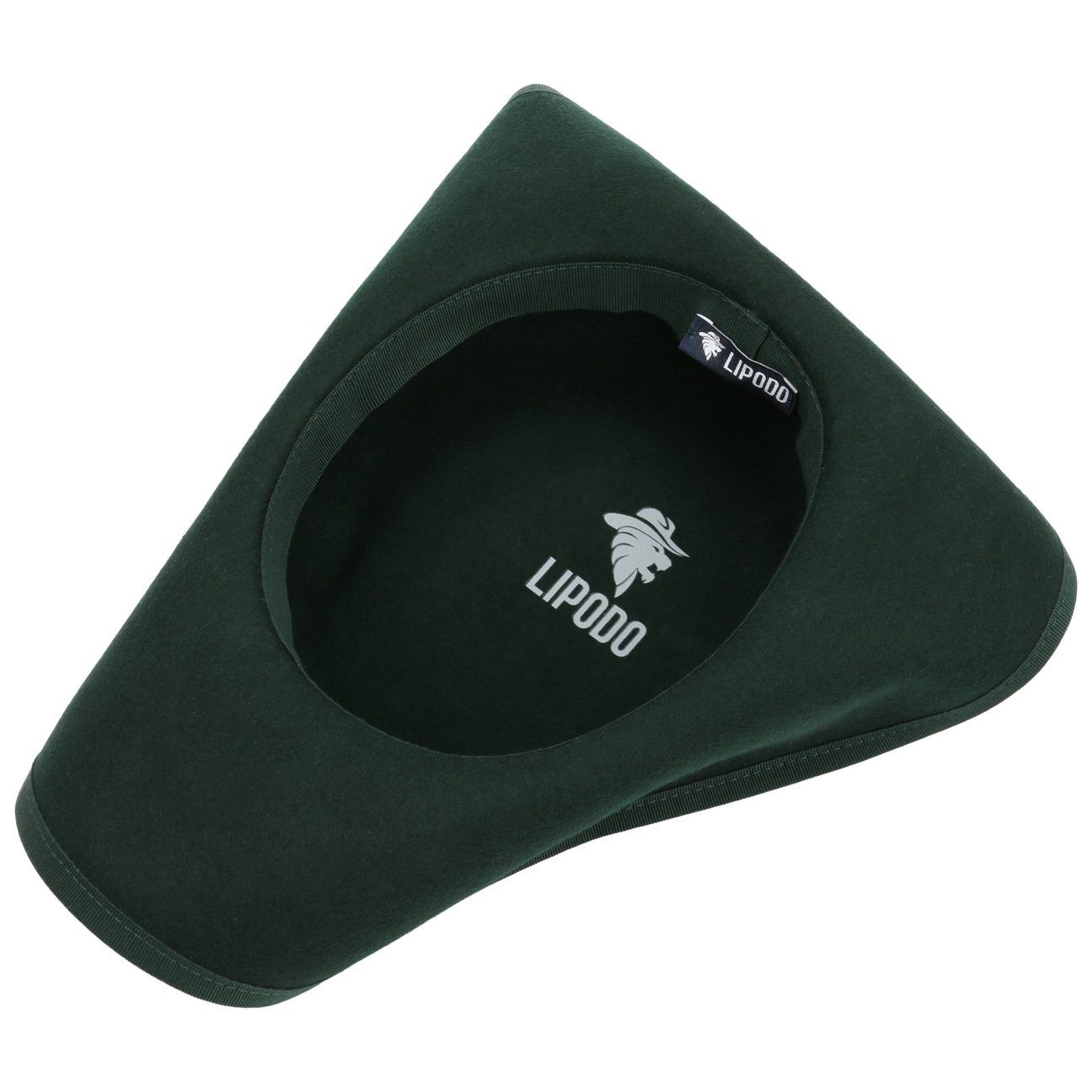Lipodo Filzhut (1-St) Dreispitz mit Einfass, Made in Italy