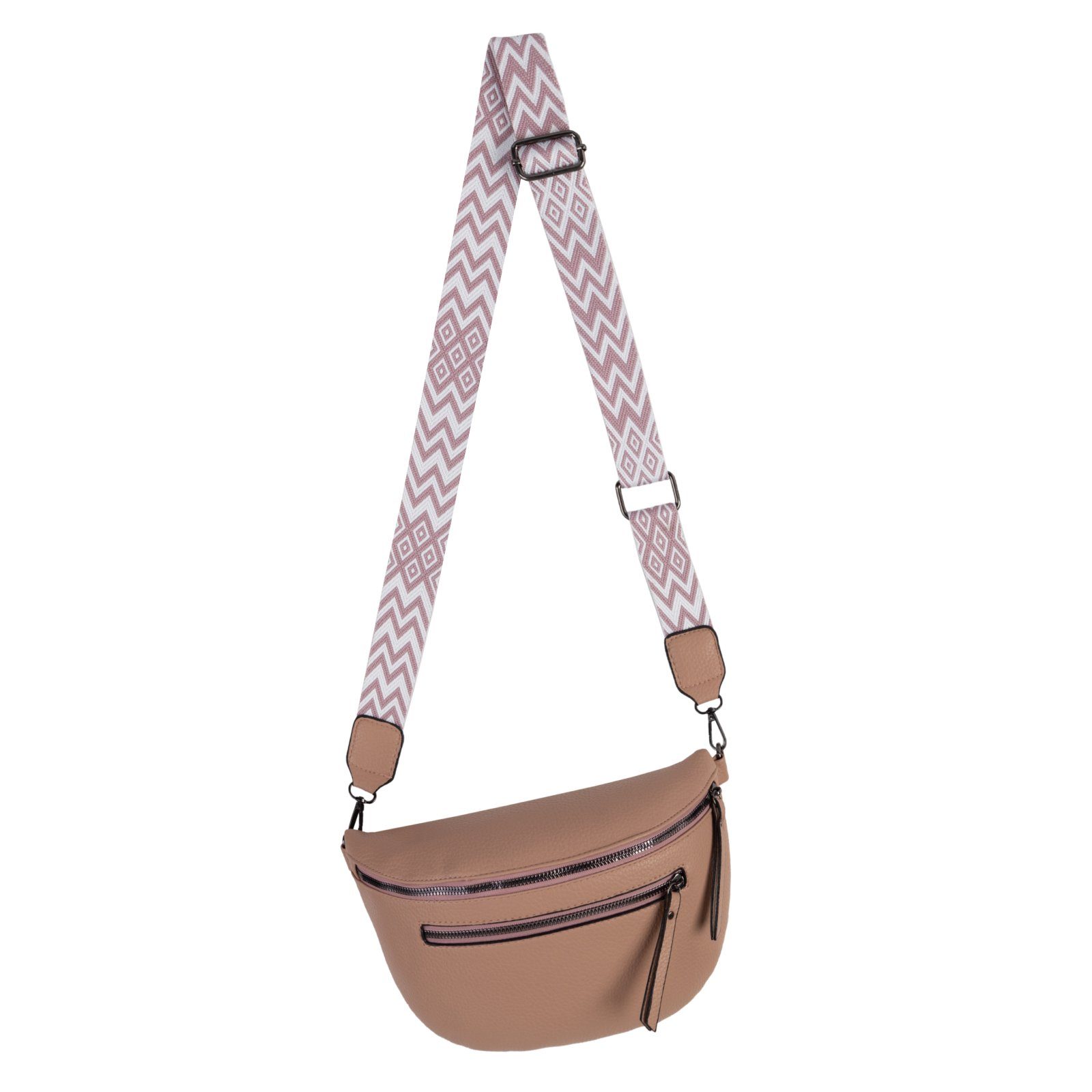 Gürteltasche Bauchtasche Umhängetasche Crossbody-Bag Kunstleder Italy-Design