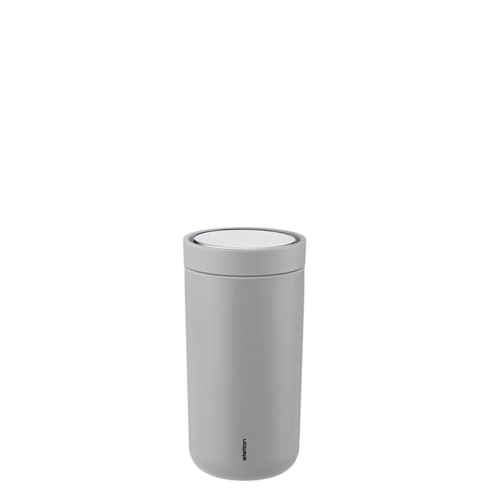 Thermoeffekt To Isolierbecher, light Edelstahl, Go Thermobecher grey ml, mit Stelton Click, soft 200