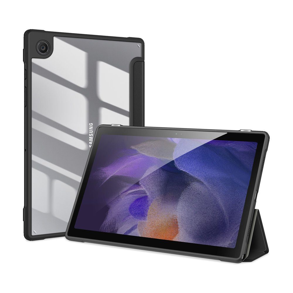 Dux Ducis Tablet-Hülle Hülle Samsung Galaxy Tab A8 10.5 '' 2021 Schwarz 10,5 Zoll, Kunstleder Schutzhülle Handy Wallet Case Cover mit Kartenfächern