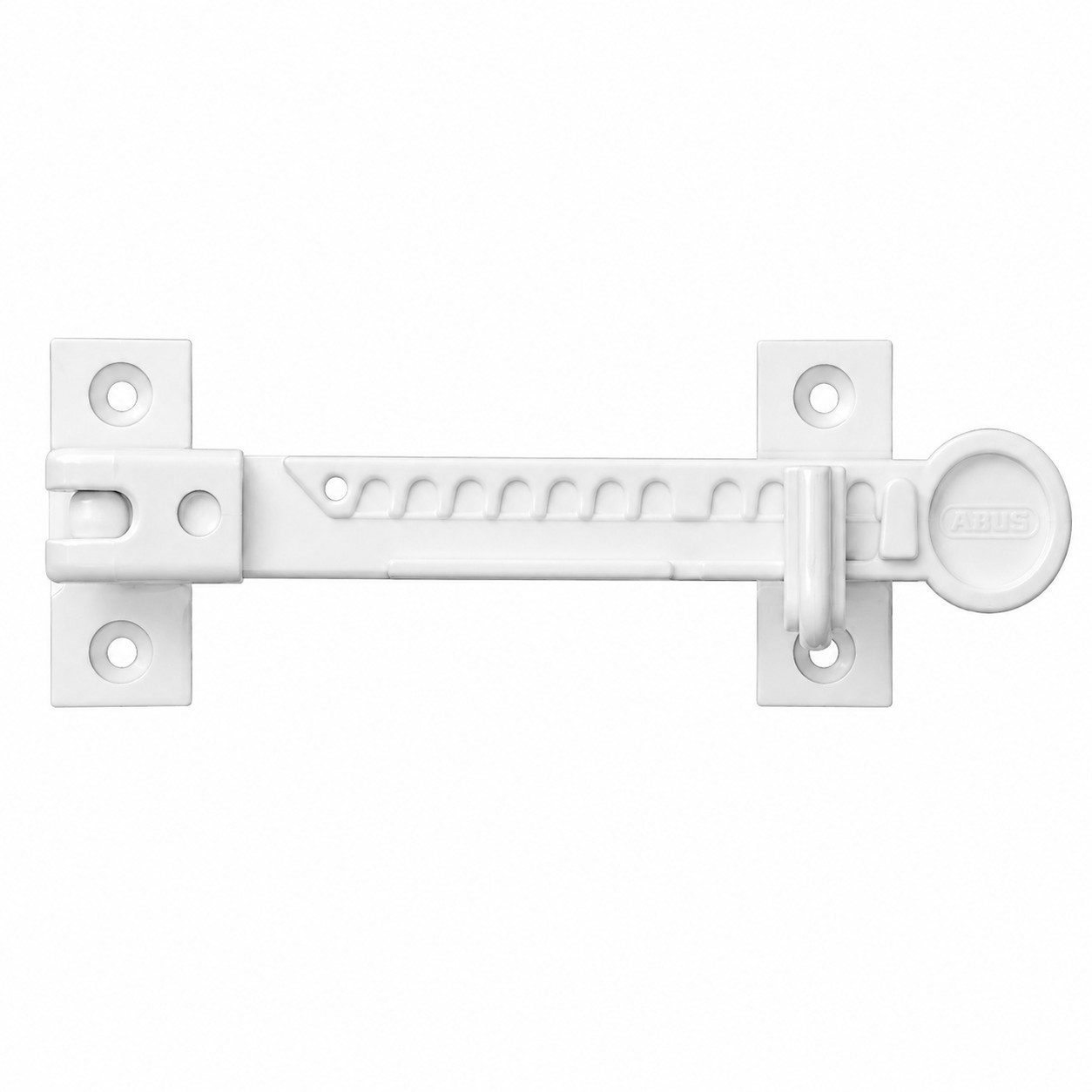 ABUS Fensterschloss Fensterfeststeller – weiß – Fenster- und Türfeststeller, mit Klebe- und Schraubmontage