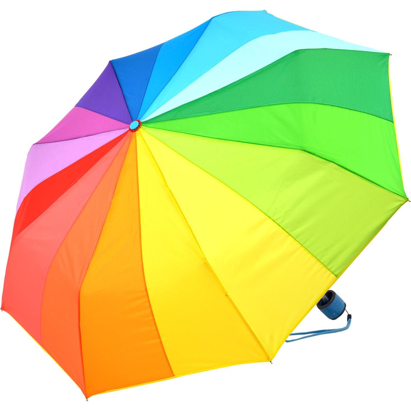 iX-brella Taschenregenschirm iX-brella pocket rainbow 16 16-color - farbig, Taschenschirm kleiner farbenfroh