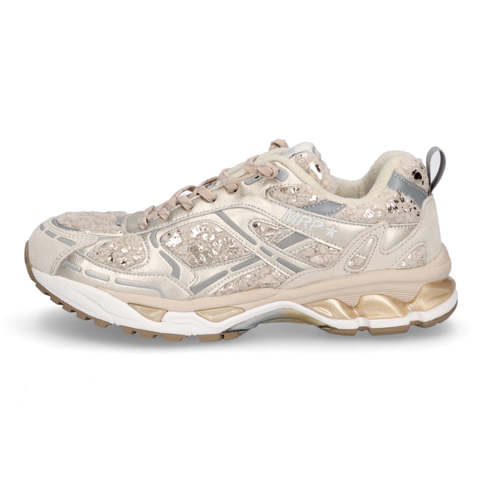 Maripé Maripé Damen Sneaker Amsterdam beige combi Sneaker
