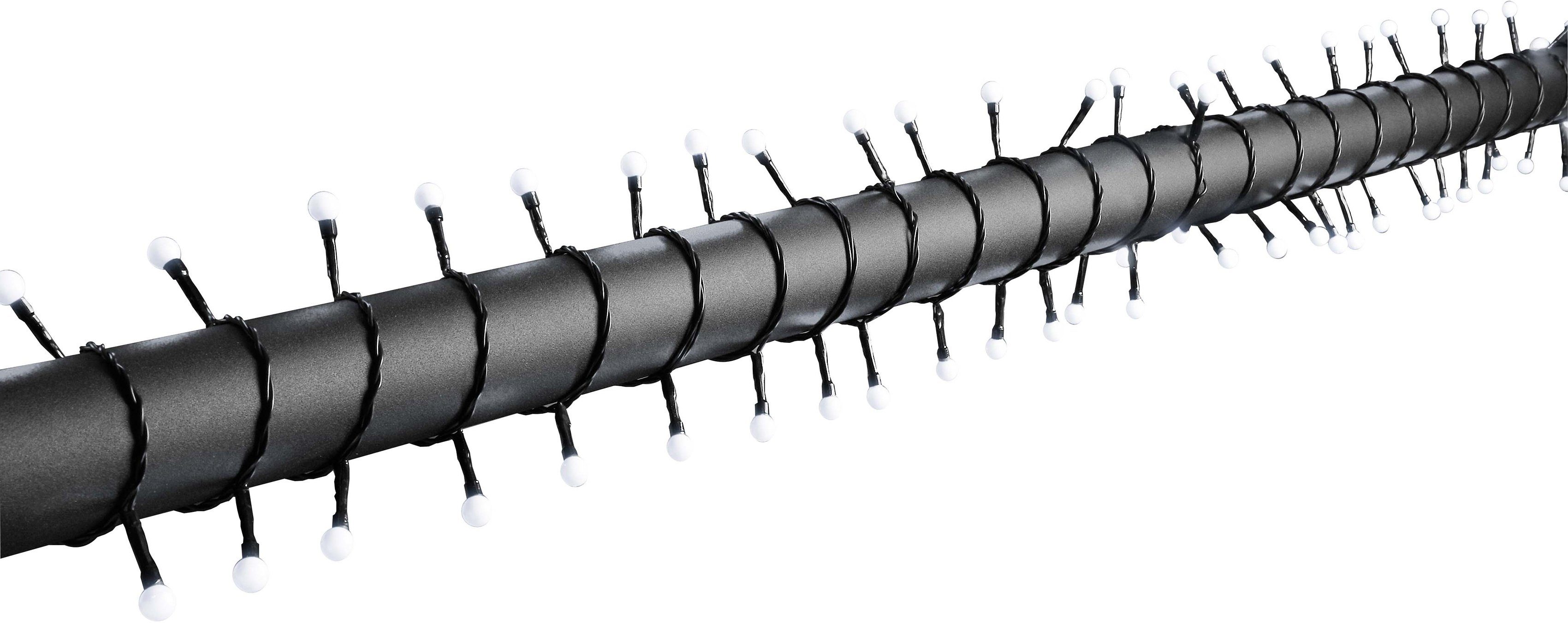 KONSTSMIDE LED-Lichterkette Weihnachtsdeko aussen, runde Dioden, 160 kalt  weiße Dioden | Lichterketten