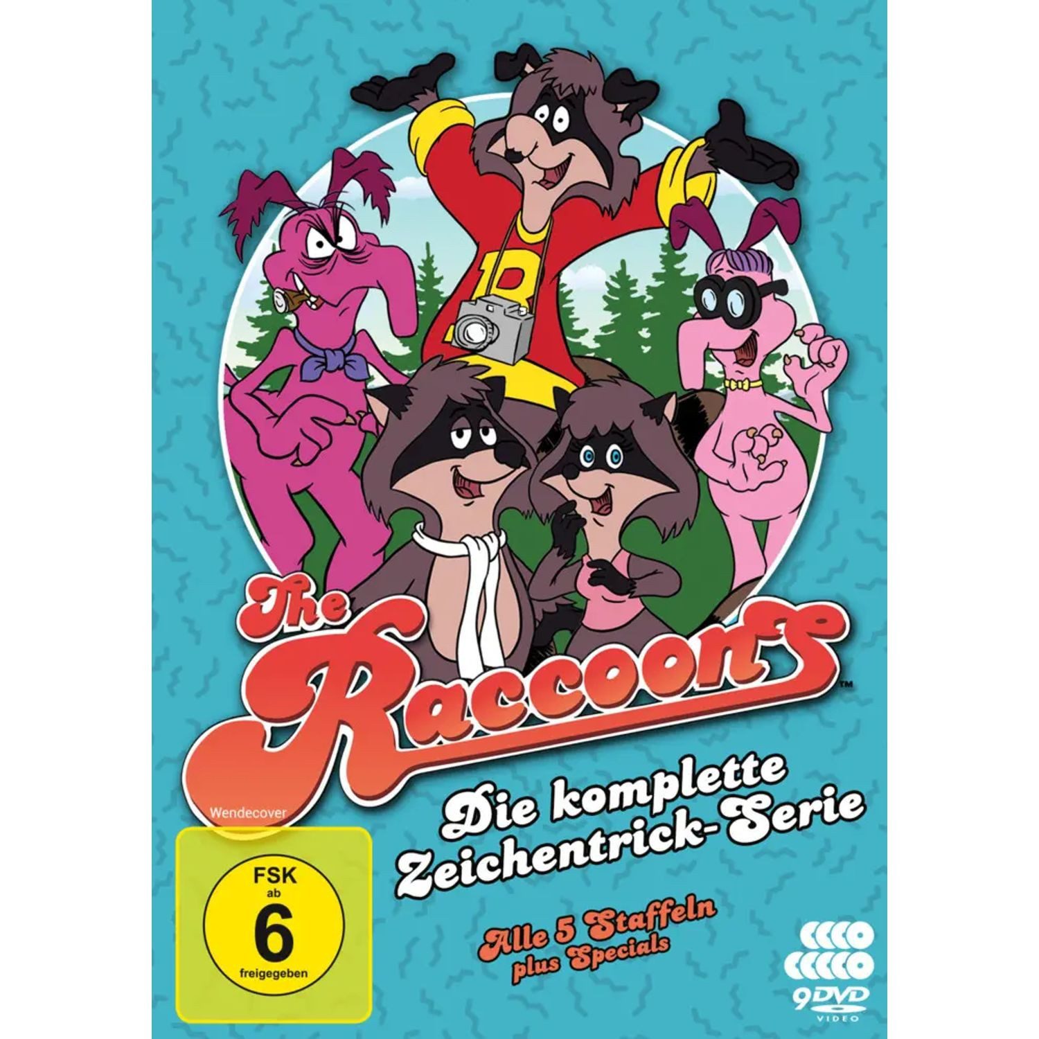 Alive DVD Die Raccoons - Die komplette Zeichentrickserie,9 DVDs