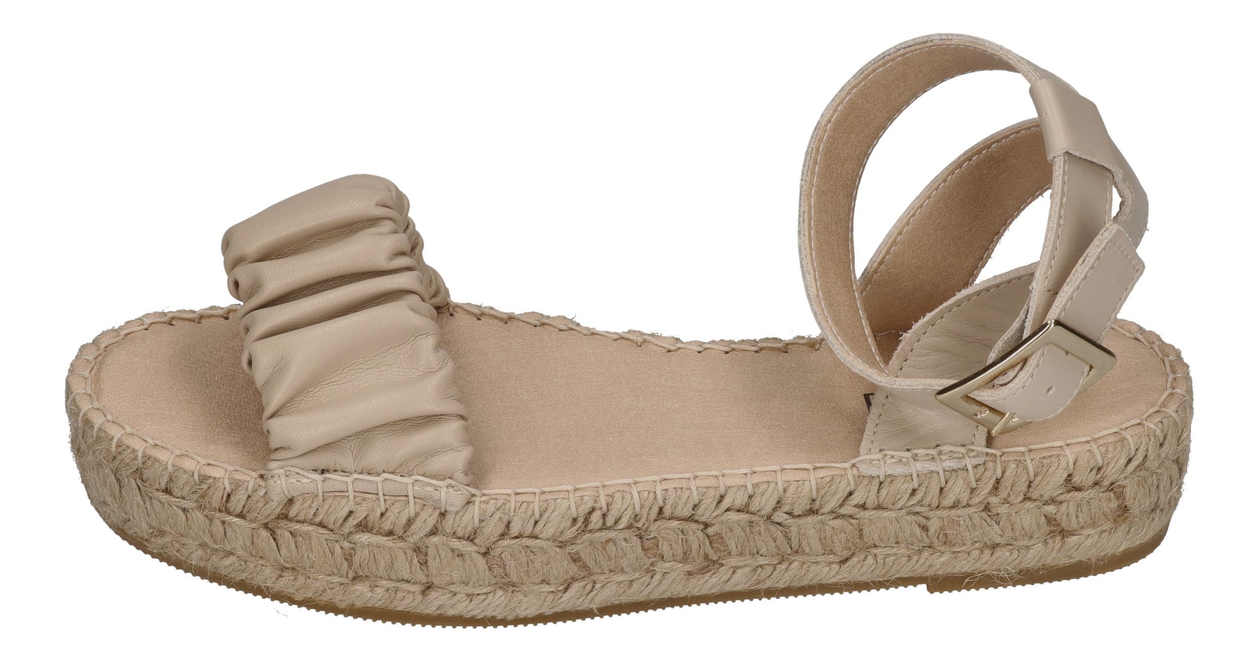espadrij l´originale NIMES RUFFLE HIGH Beige