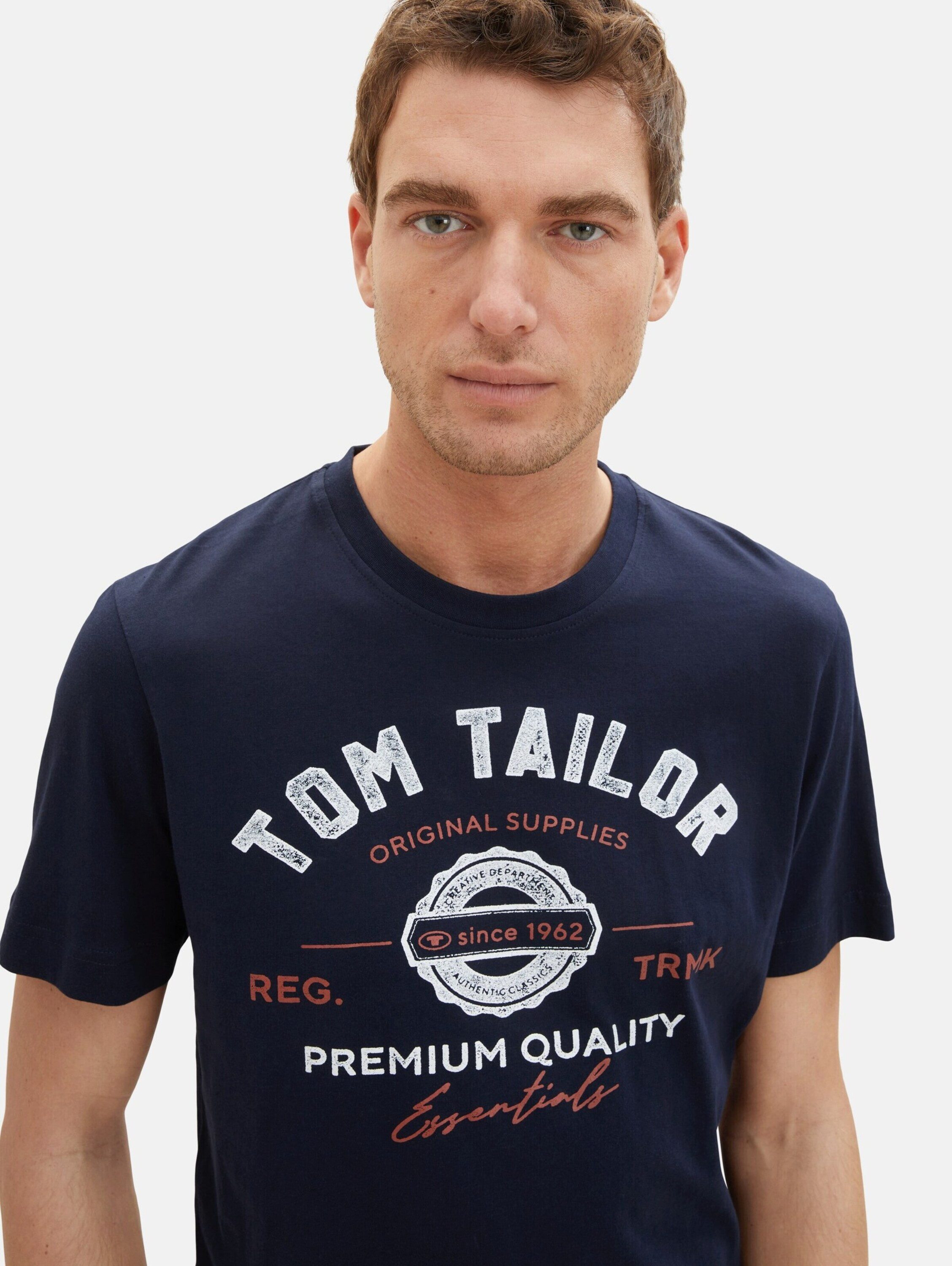 TOM TAILOR T-Shirt (1-tlg) Plain/ohne Details – Bild 4 von 5