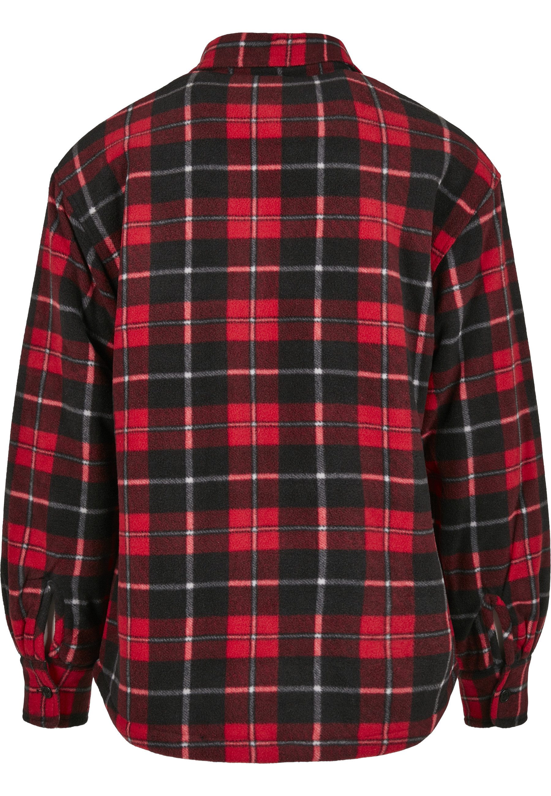 URBAN CLASSICS Langmantel Urban Classics Herren Plaid Teddy Lined Shirt Jacket