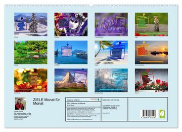 CALVENDO Wandkalender ZIELE Monat für Monat (Premium, hochwertiger DIN A2 Wandkalender 2023, Kunstdruck in Hochglanz)