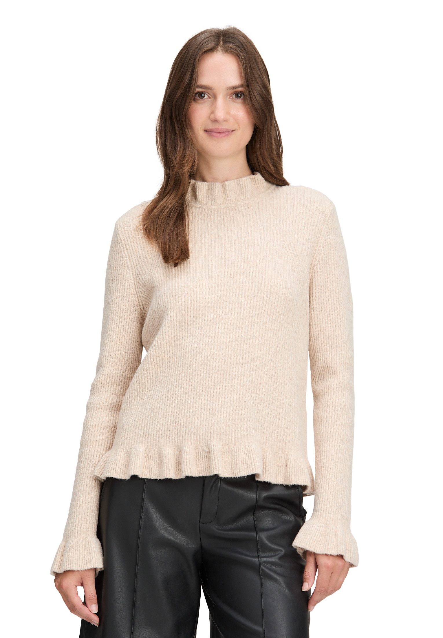 Cartoon Strickpullover Damen Strickpullover mit Stehkragen günstig online kaufen