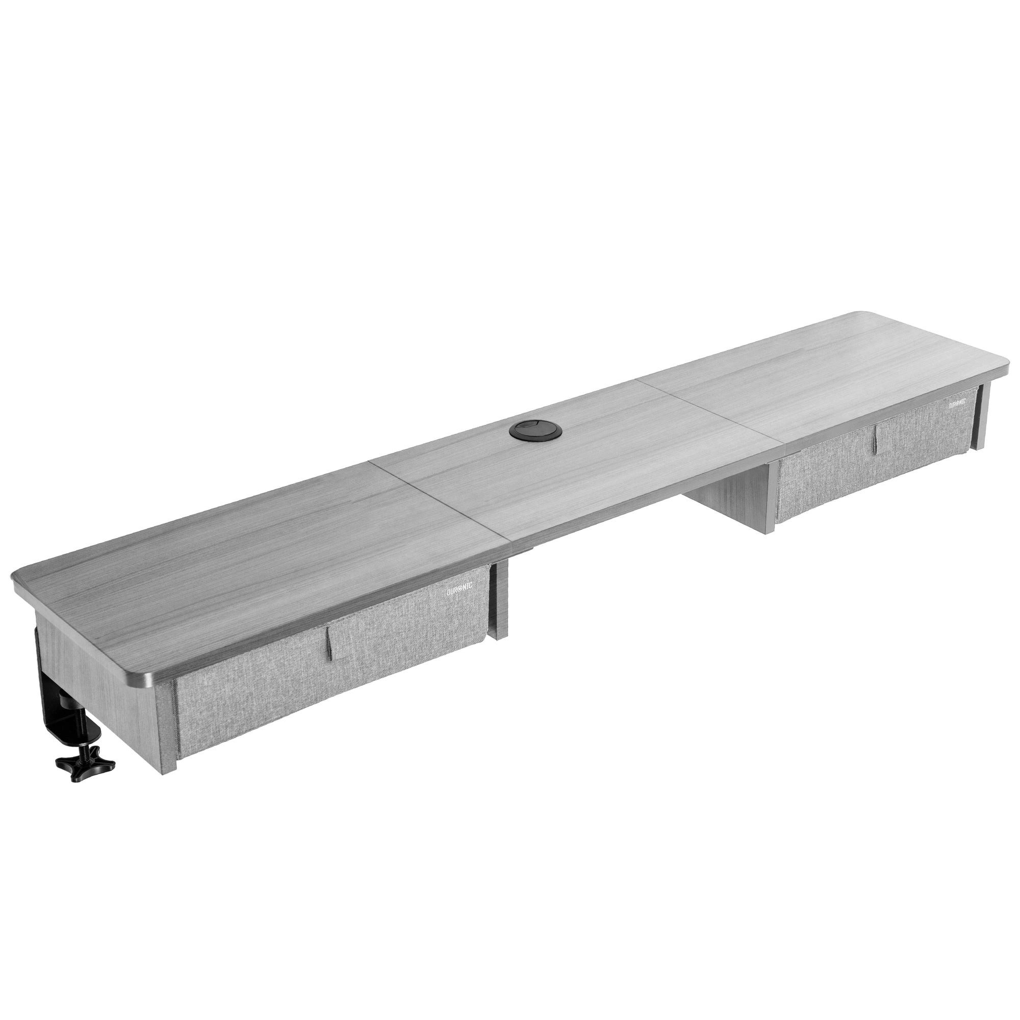 Duronic Schreibtischaufsatz DD3 GY Monitorständer, Schreibtischaufsatz mit XXL Выдвижные ящики