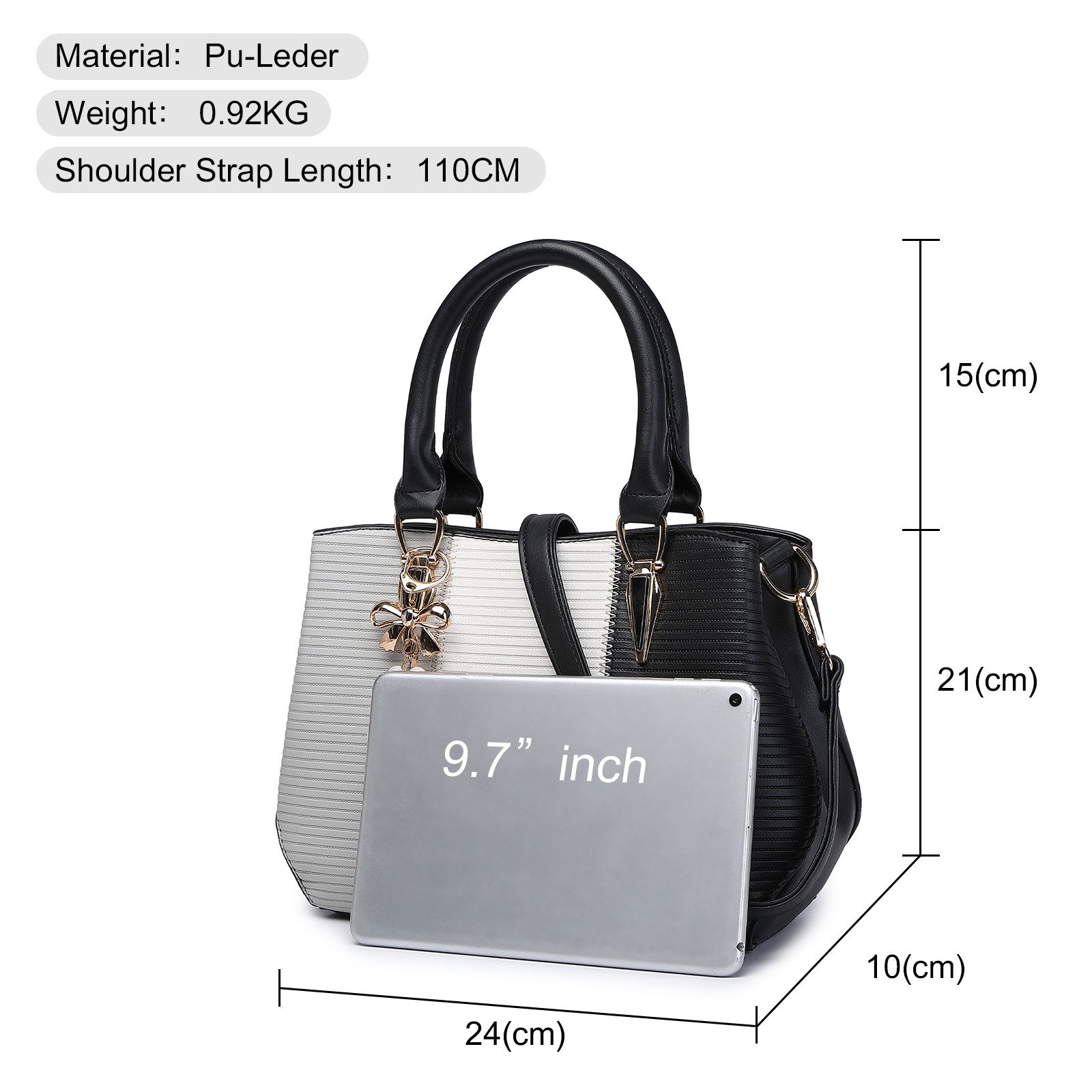 Miss Lulu Henkeltasche Handtasche Damen Mittelgroß günstig online kaufen