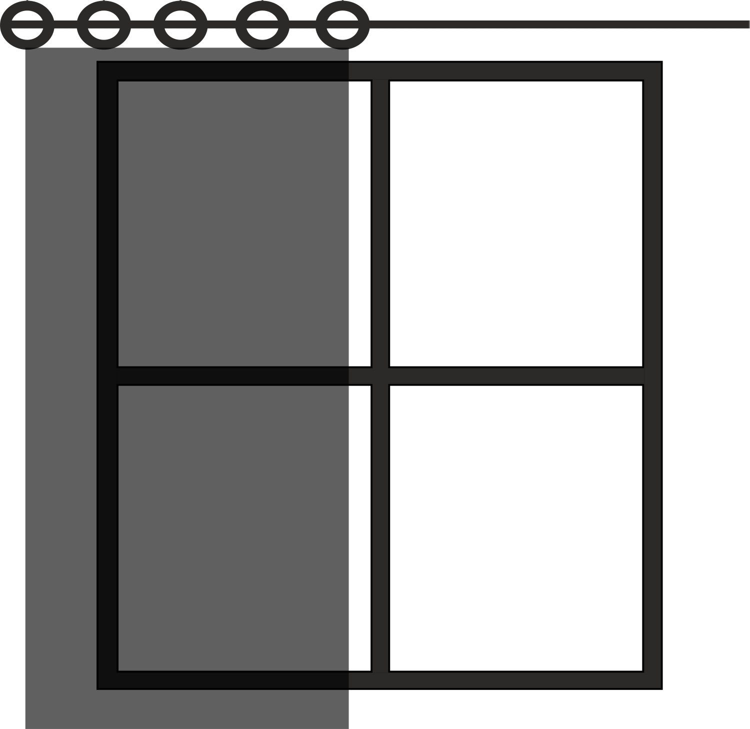 140x235 EXKLUSIV cm St), Oesenschal Silberstreifen (1 Ösenvorhang Vorhang Blockstreifen HEIMTEXTIL, Deko halbtransparent, Gardine, Ösen mit