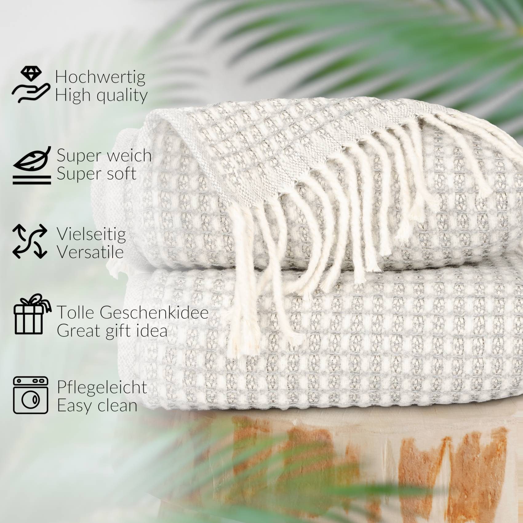 Plaid Beatriz feine Kuscheldecke Reisedecke Tagesdecke Wohndecke, ANRO, Wen günstig online kaufen