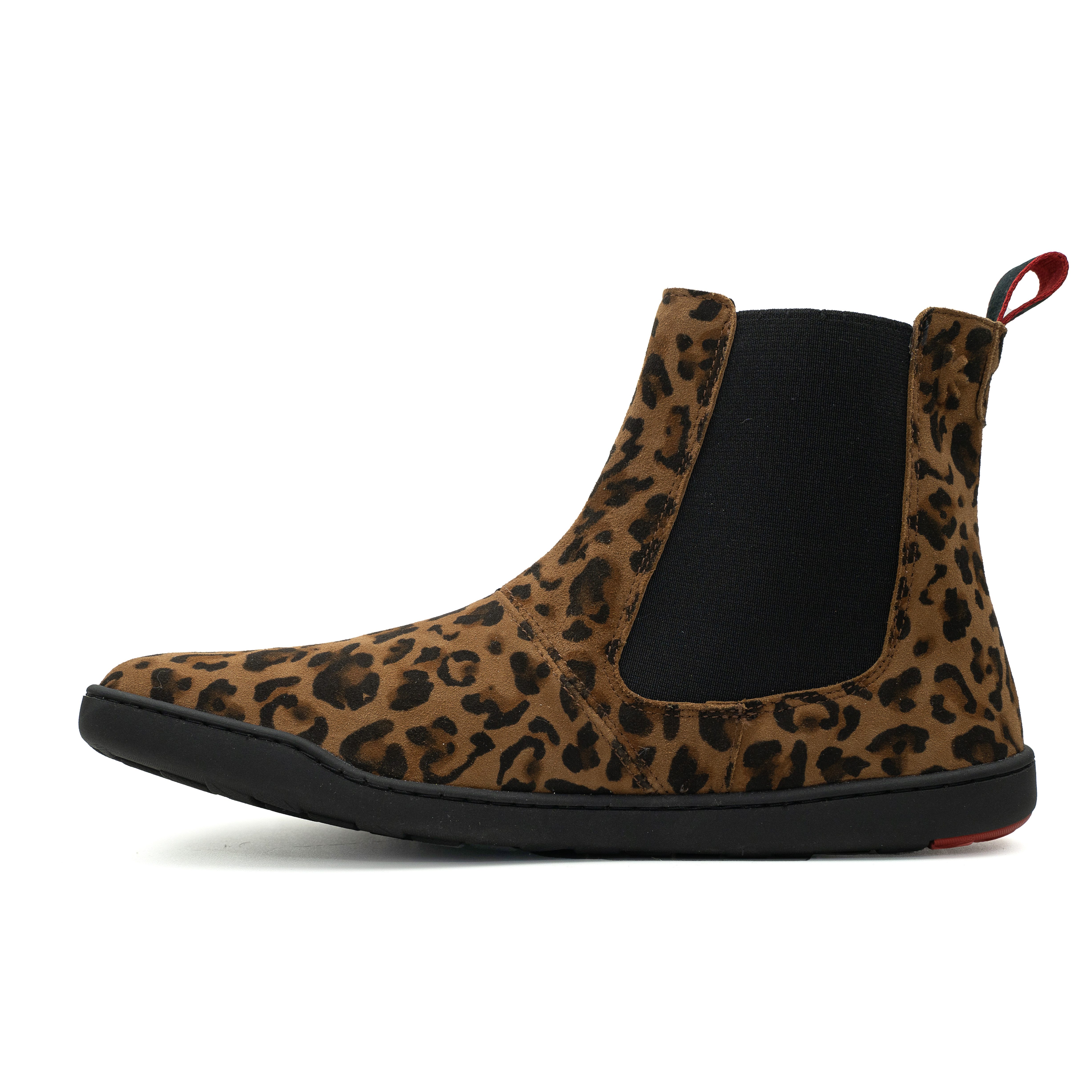 BLUSUN BLSN-300 Barfuß Chelsea-Boot Leo Ziegenvelour, OnSteam®-Futter Barfußschuh