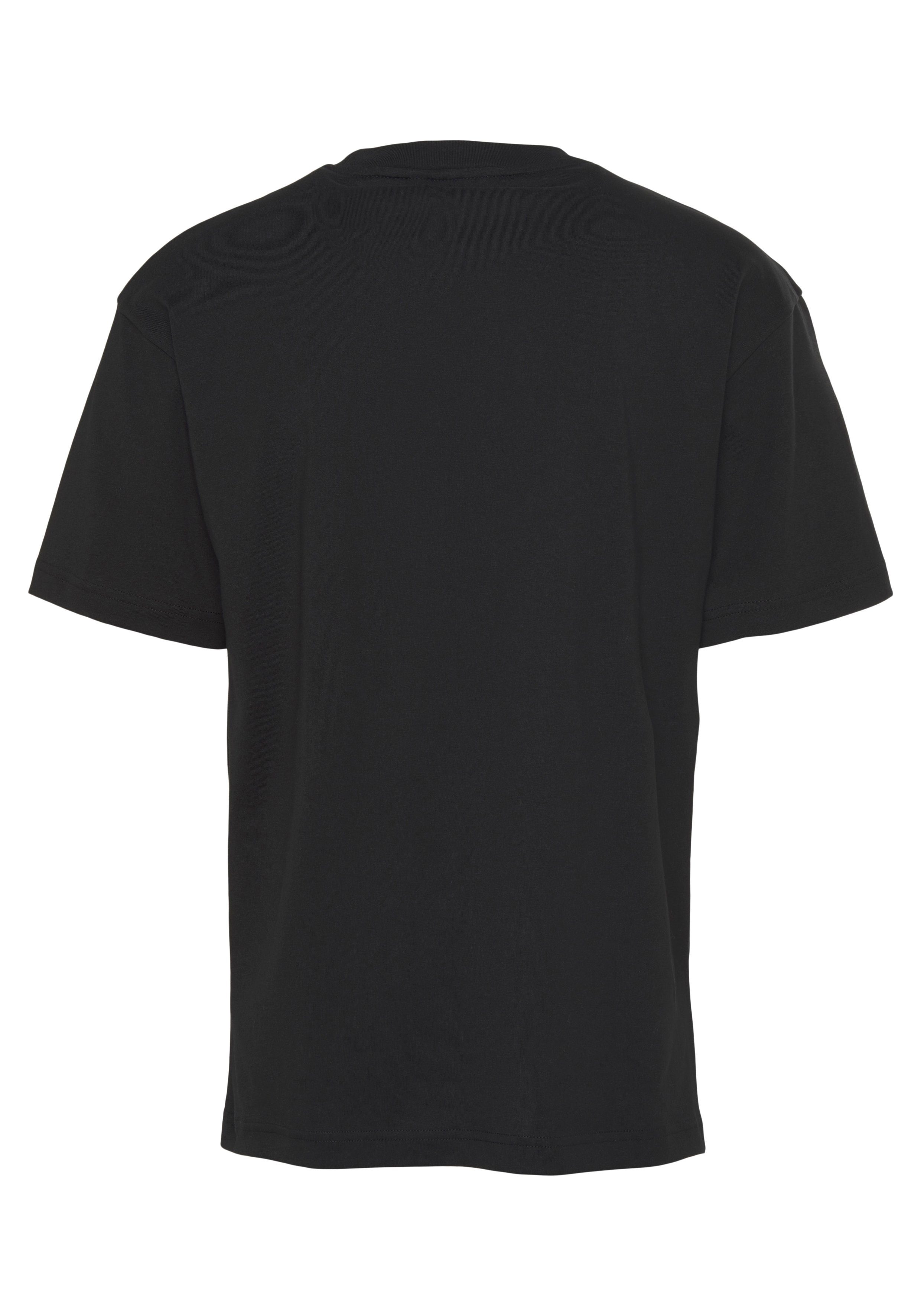 mit schwarz T-SHIRT HERO Calvin Markenlabel COMFORT aufgedrucktem LOGO T-Shirt Klein