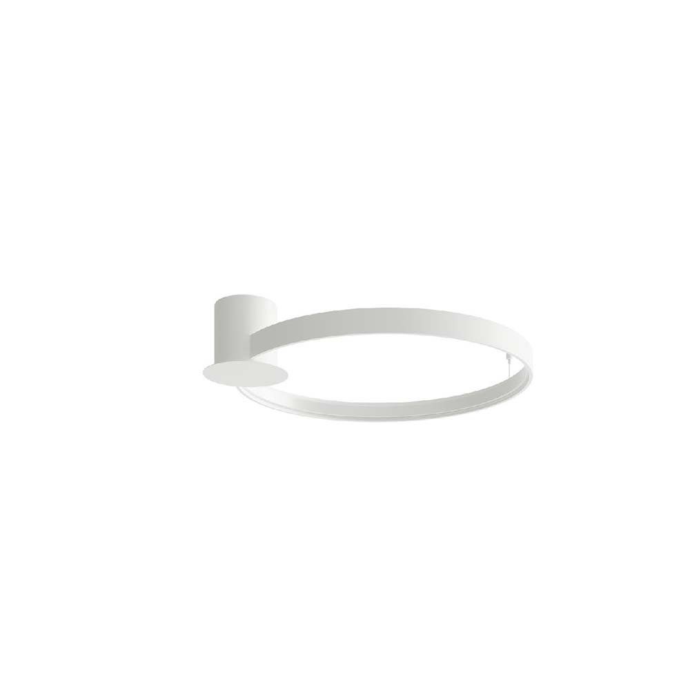 SOLLUX lighting LED Deckenleuchte, LED-Leuchtmittel fest verbaut, Warmweiß, Deckenlampe Deckenleuchte Design Ring LED Esszimmerleuchte weiß