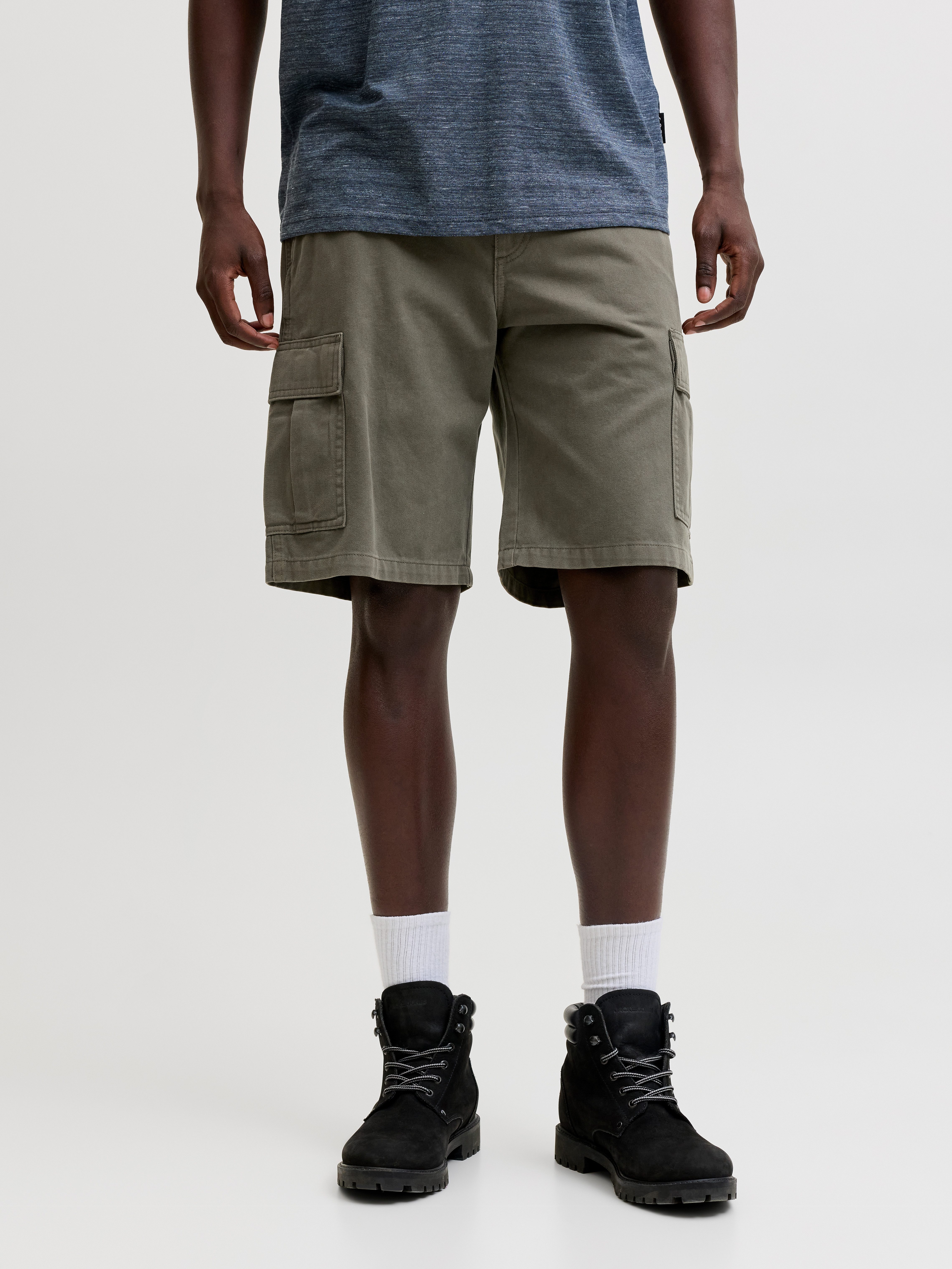 Jack & Jones Cargoshorts JPSTCOLE HUDSON BELTED CARGO SHORTS MID