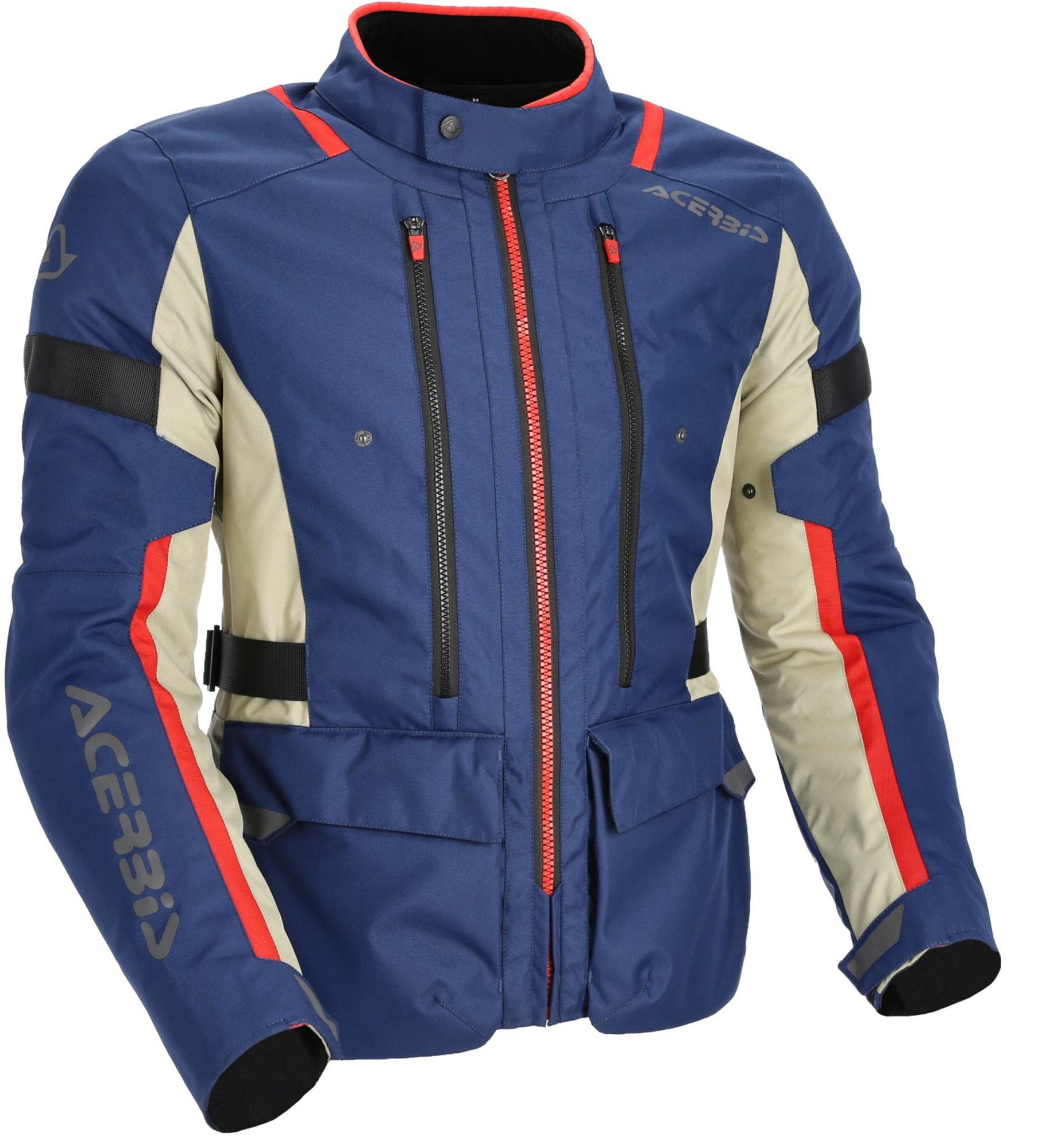 Acerbis Motorradjacke X-Travel 2.0 Motorrad Textiljacke Rückenprotektor vorbereitet,Ellenbogenprotektoren enthalten,herau