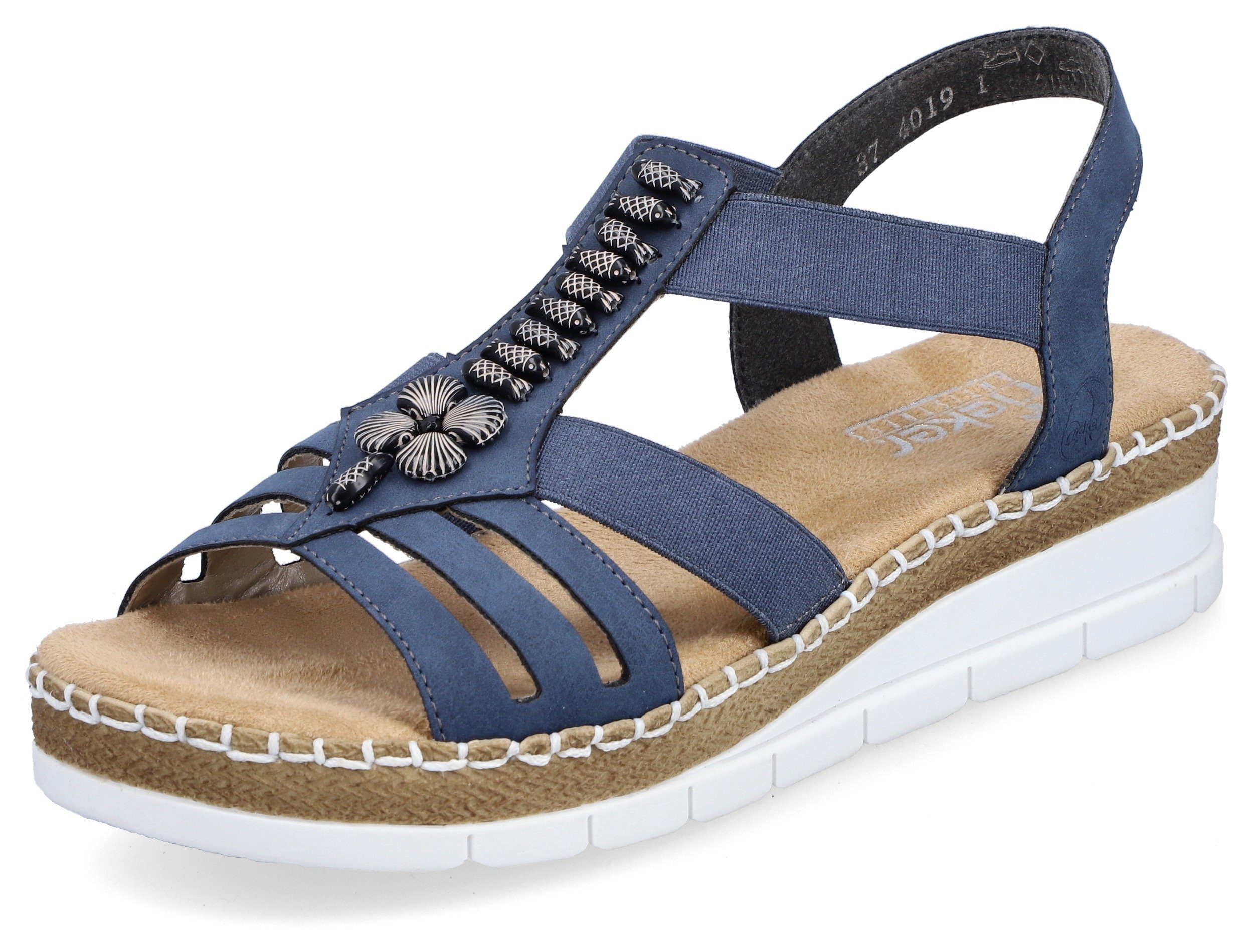 Rieker Riemchensandale, Sommerschuh, Sandalette, Keilabsatz, mit günstig online kaufen