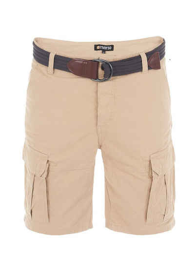 riverso Cargoshorts Herren Shorts RIVJakob Regular Fit Bermudashorts mit Gürtel