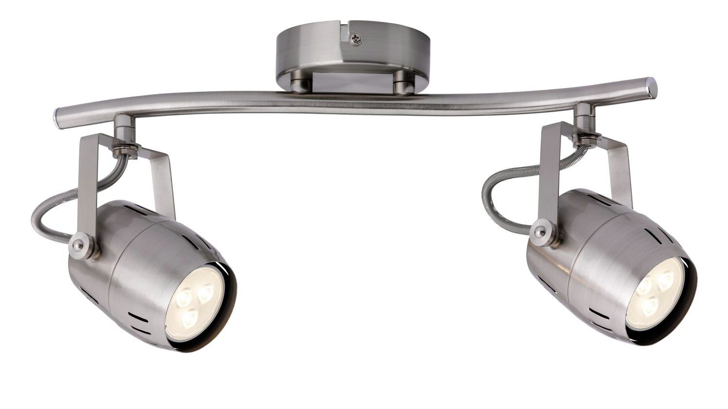 Spotlight Metall Paulmann 2x3,5W gebürstet Nickel LED Paulmann 230V Deckenleuchten gebürstet Spotlight 2x3,5W LED GU10 230V Metall, Gamma Nickel Paulmann GU10 Gamma