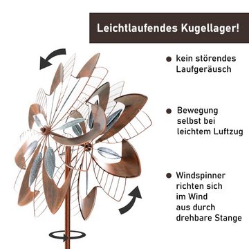 Lemodo Windspiel Windrad "Dandelion", richtet sich nach dem Wind aus