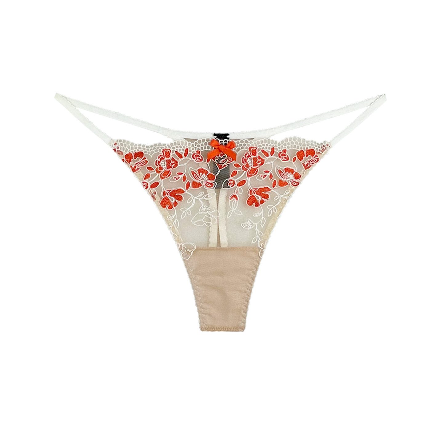String frech mit knallig orangenen Akzenten