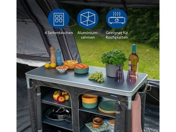 Campart Stoffschrank Camping Küchenbox für Aussen-Küche großer Outdoor-Schrank faltbar