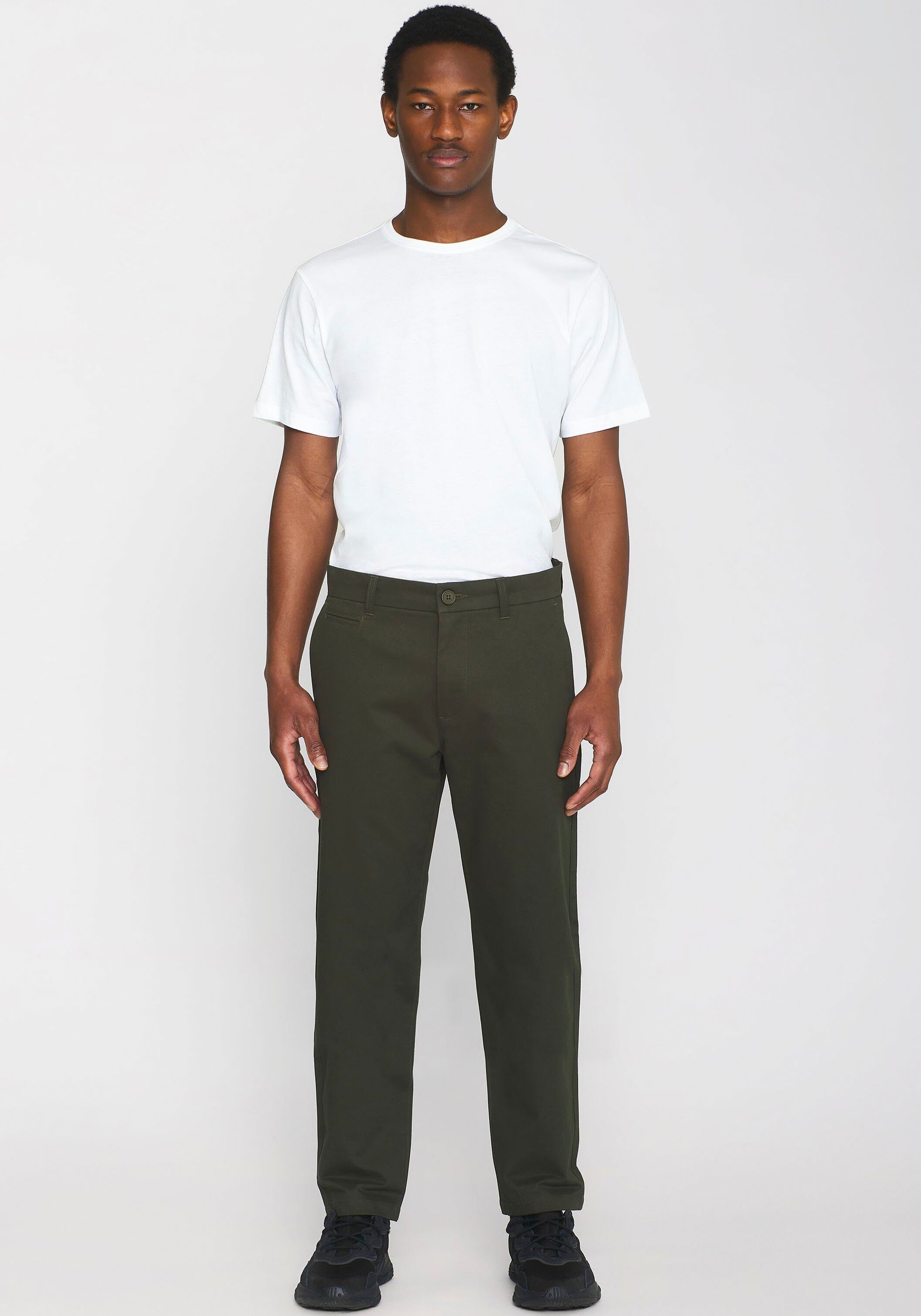 Look Apparel regular im CHUCK KnowledgeCotton Chinohose Night Forrest cleanen
