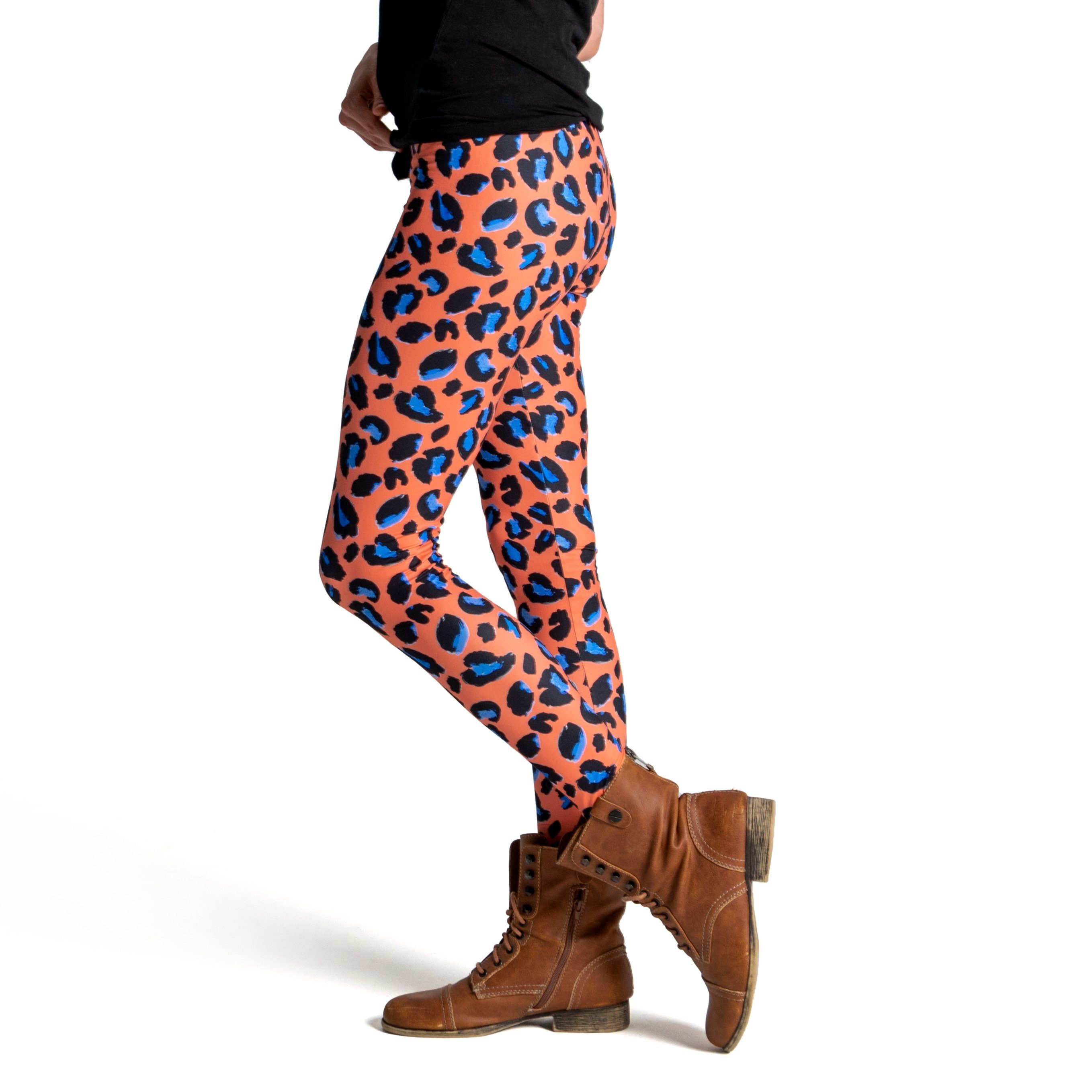 cosey Leggings Leo Line Leggings im Leoparden-Design, 2 Größen (XS–S & M–L) 38/M bis 40/L