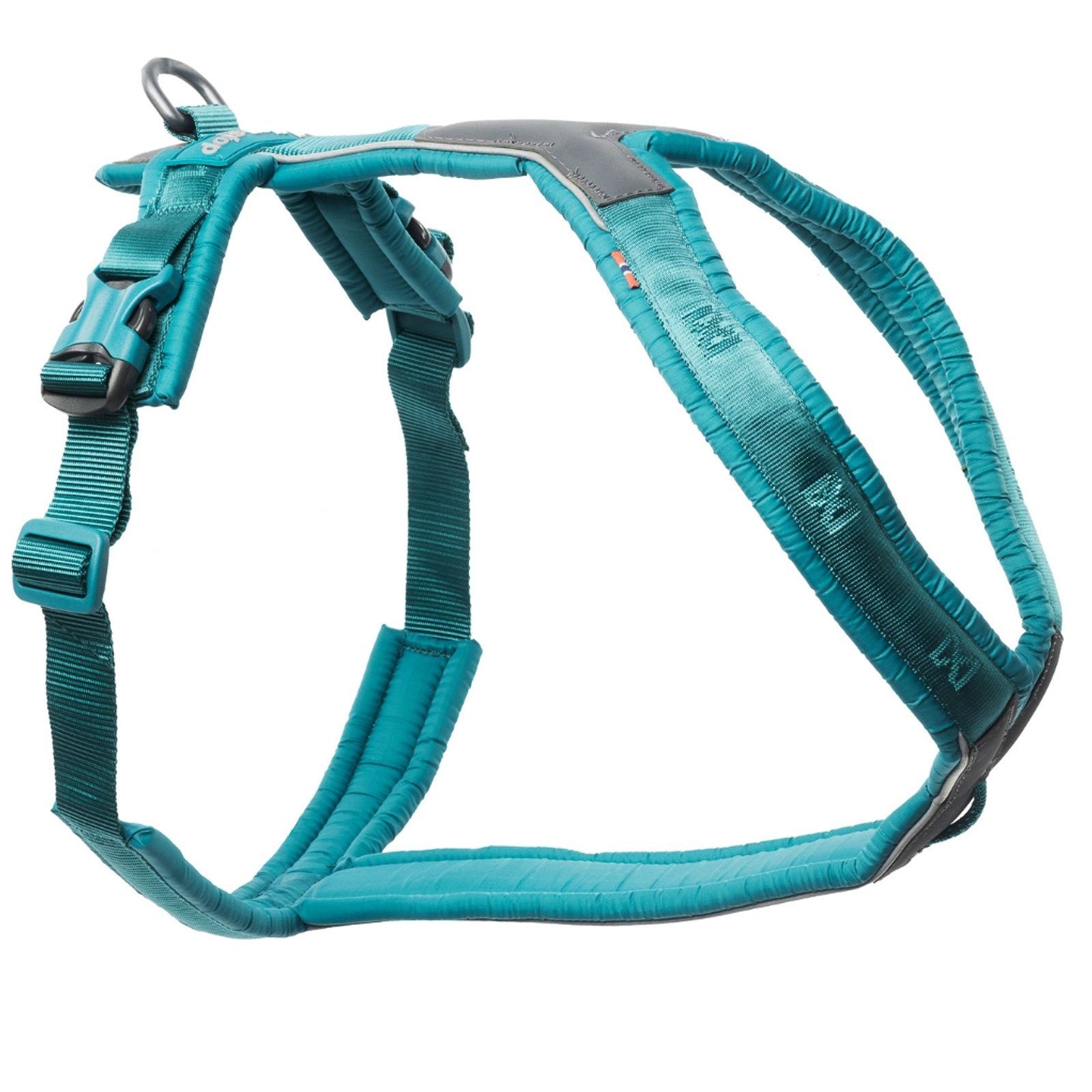 Non-Stop Dogwear Freemotion 5.0 Canicross Bikejoring Y-Form Non-Stop Dogwear Freemotion Geschirr 5.0 | Ergonomisches Zuggeschirr Für Canicross & Bikejoring | Reflektierend, Blaugrün Zuggeschirr Hund