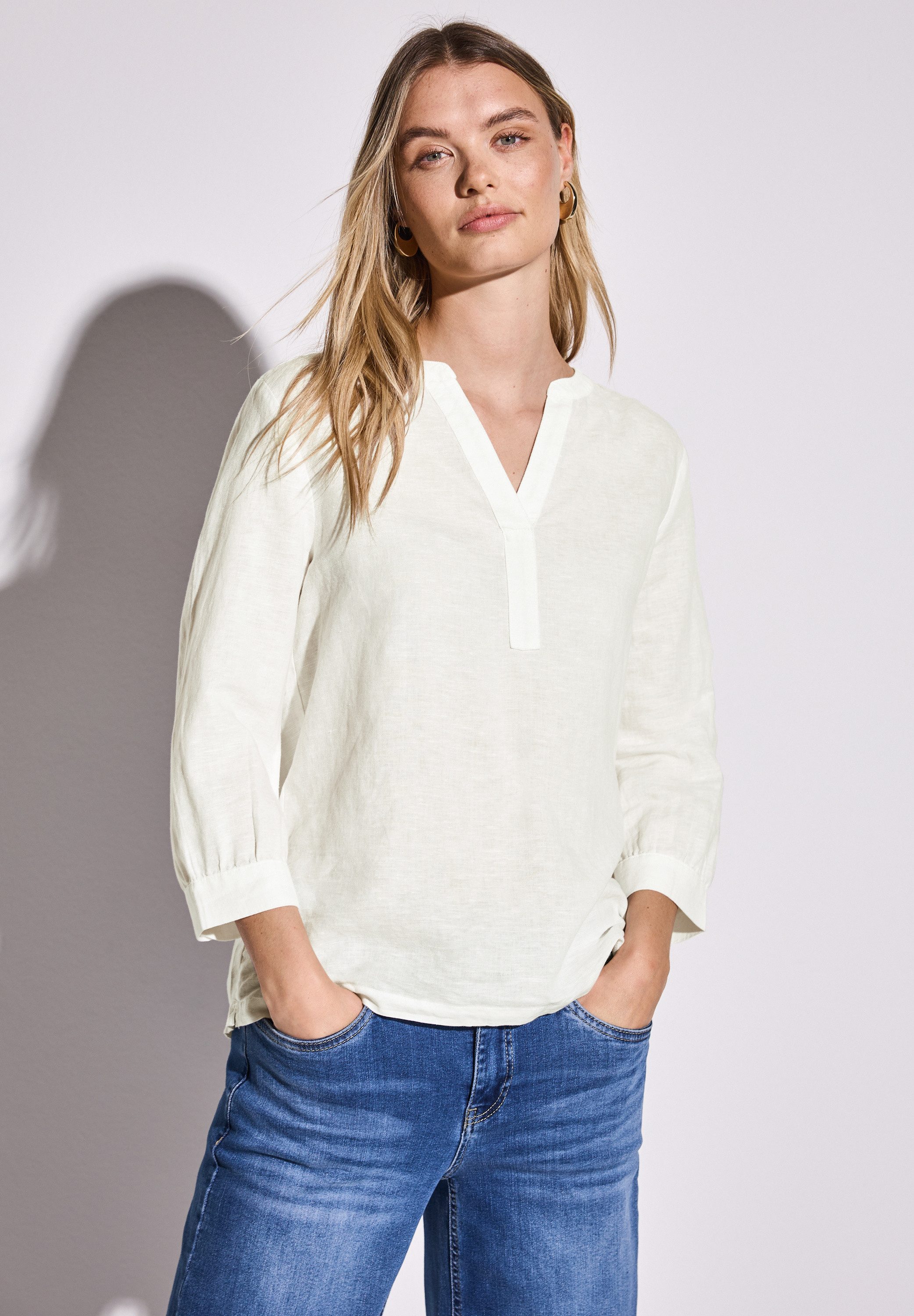 STREET ONE Klassische Bluse mit 3/4 Ärmeln günstig online kaufen