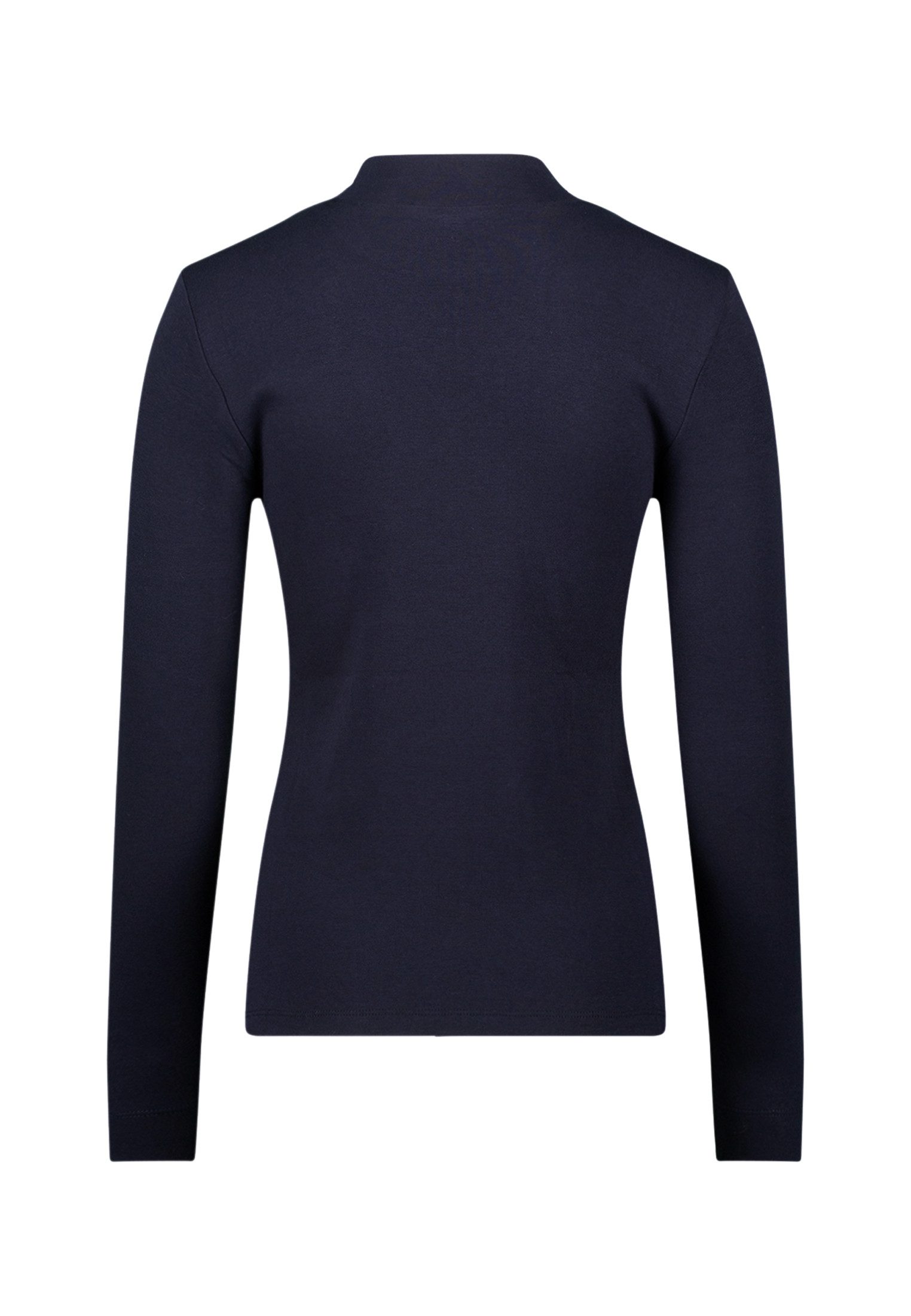 Zero Kurzarmshirt Damen mit Stehkragen (1-tlg) Plain/ohne Details