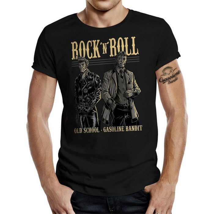 GASOLINE BANDIT® T-Shirt für Rockabilly Fans: Oldschool Rock 'n' Roll