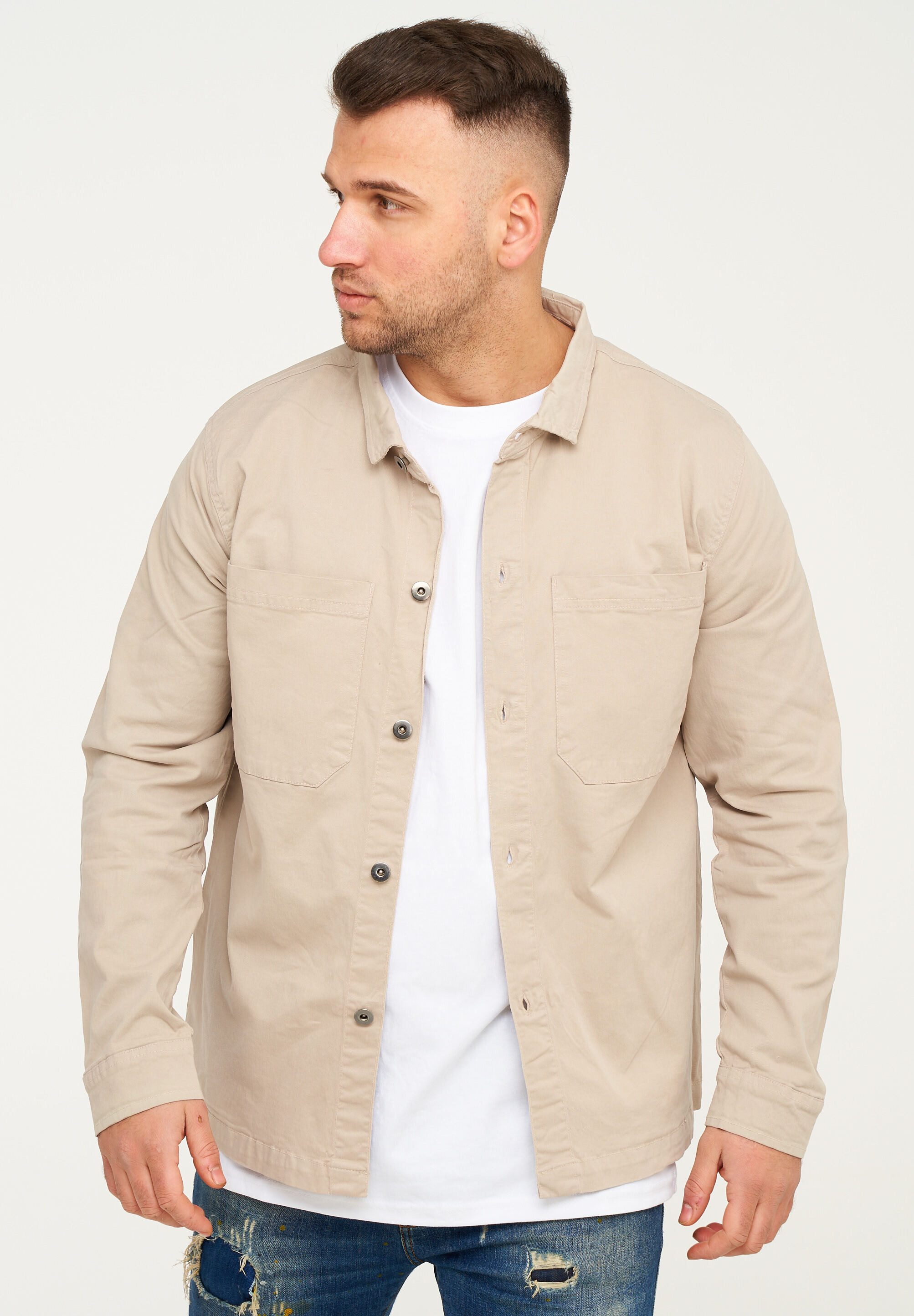 SOULSTAR Langarmhemd S2PLUNGE Herren Overshirt Freizeithemd günstig online kaufen