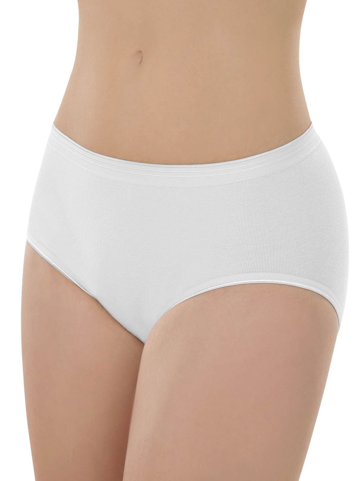 10er Zwickel Hüftslip Pack Hüftslip (Packung, haut-schwarz COMAZO Damen 10-St)