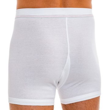 HERMKO Boxershorts 3942 Herren Pagen Schlüpfer Doppelripp mit Eingriff sehr hoher Leib